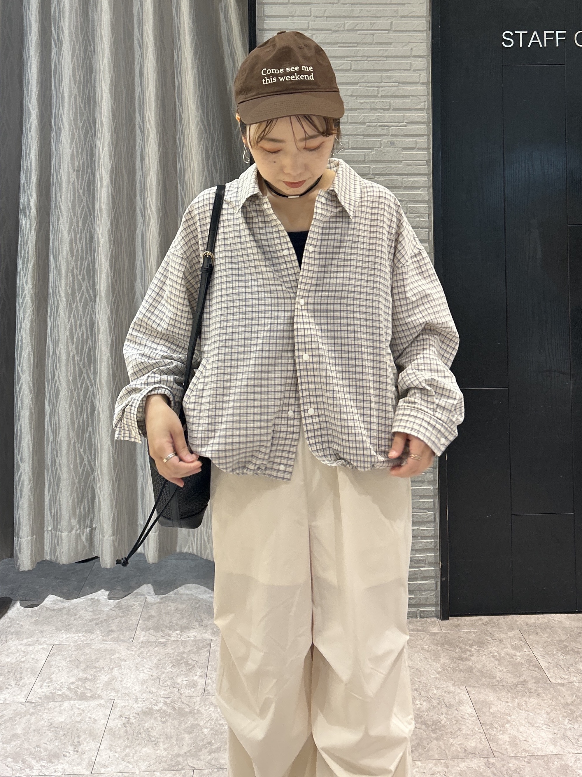 ga_riさんの「THE SHOP TK｜ショート丈シャツブルゾン」を使ったコーディネート