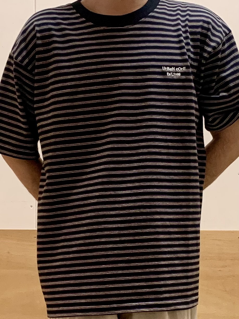 MATUさんの「THE SHOP TK｜COOLボーダー 半袖Tシャツ 接触冷感／洗濯機OK」を使ったコーディネート