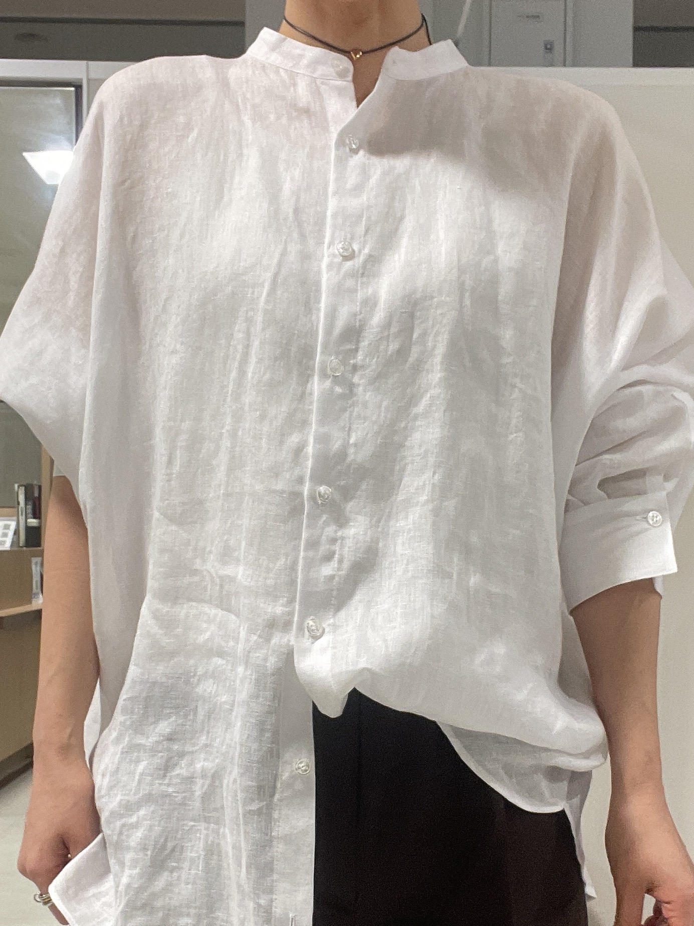 IWAMOさんの「UNTITLED｜【麻100】リネンドルマンシャツ」を使ったコーディネート