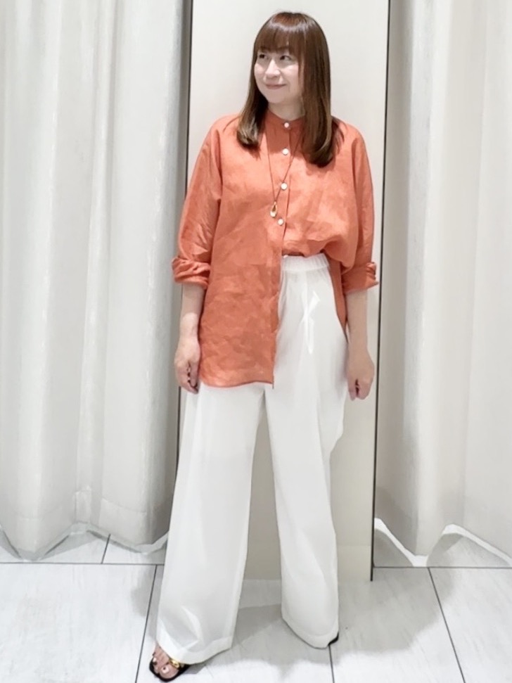 ʏᴜᴋɪᴋᴏさんの「UNTITLED｜【麻100】リネンドルマンシャツ」を使ったコーディネート