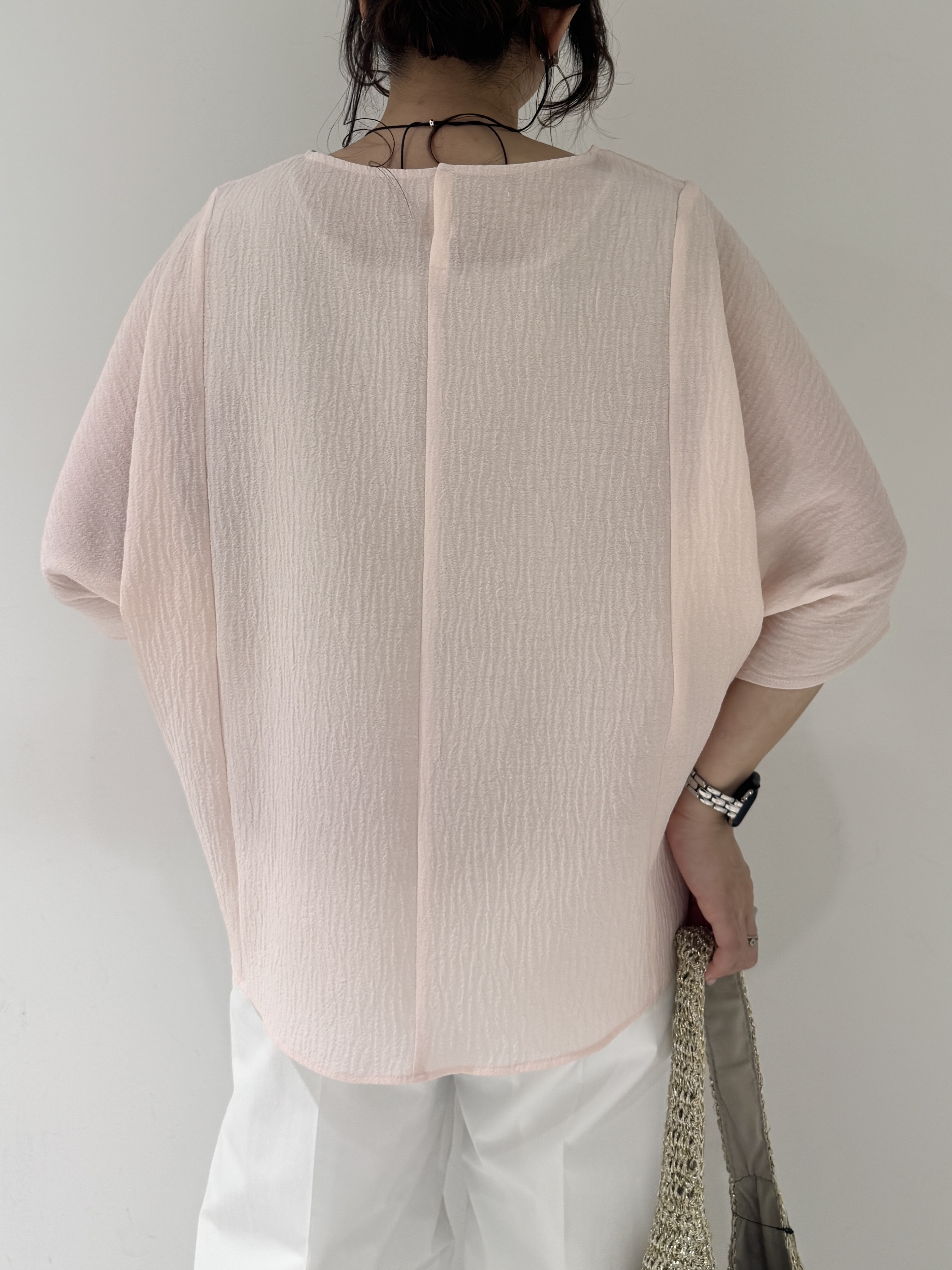 そんさんの「INDIVI｜【華奢見え】ジャカード ドルマントップス」を使ったコーディネート