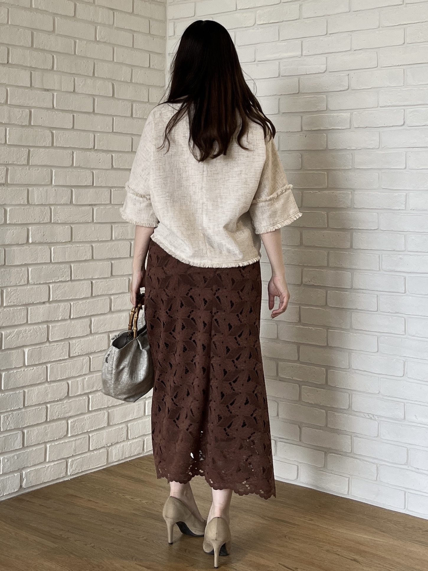 Saekoさんの「UNTITLED｜ドライミックスツィードブラウス」を使ったコーディネート