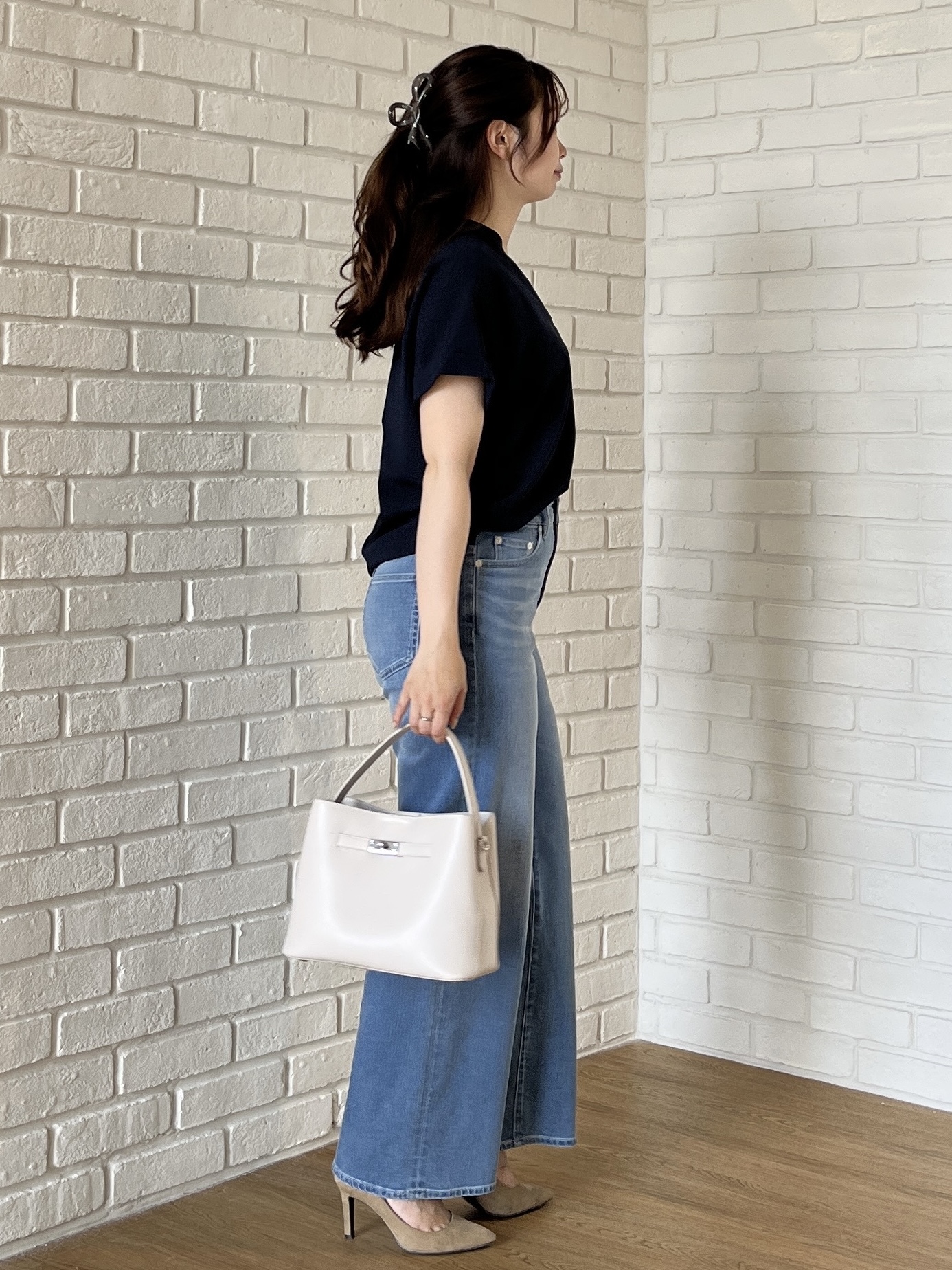 Saekoさんの「UNTITLED｜【古畑星夏さん着用/人気デニム】MAKE&times;DENIM WIDE」を使ったコーディネート