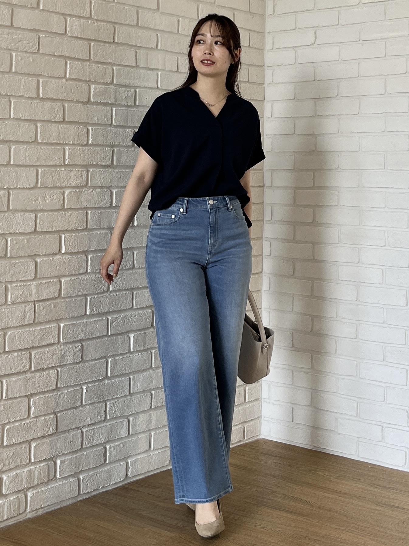 Saekoさんの「UNTITLED｜【古畑星夏さん着用/人気デニム】MAKE&times;DENIM WIDE」を使ったコーディネート