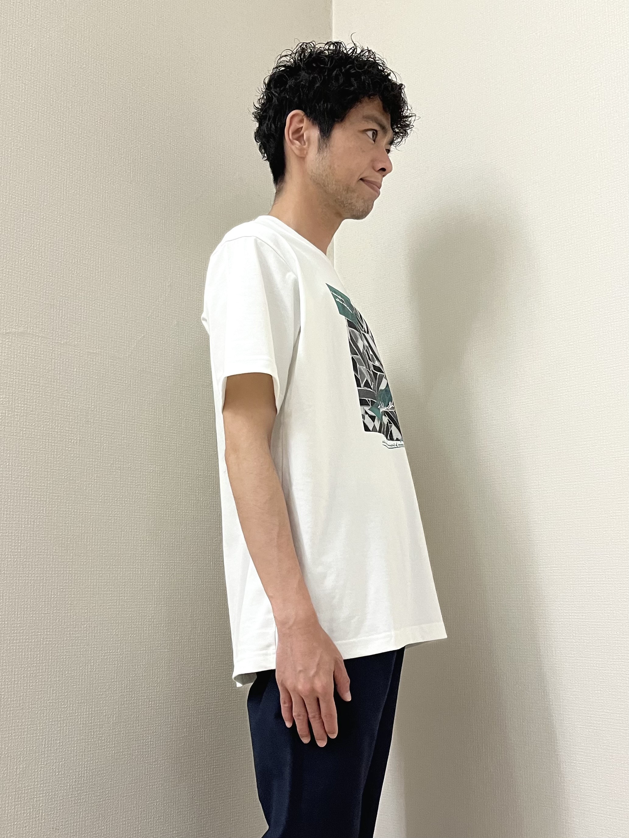 URAさんの「TAKEO KIKUCHI｜【接触冷感】ハイブリッド リネン 七分袖シャツ」を使ったコーディネート