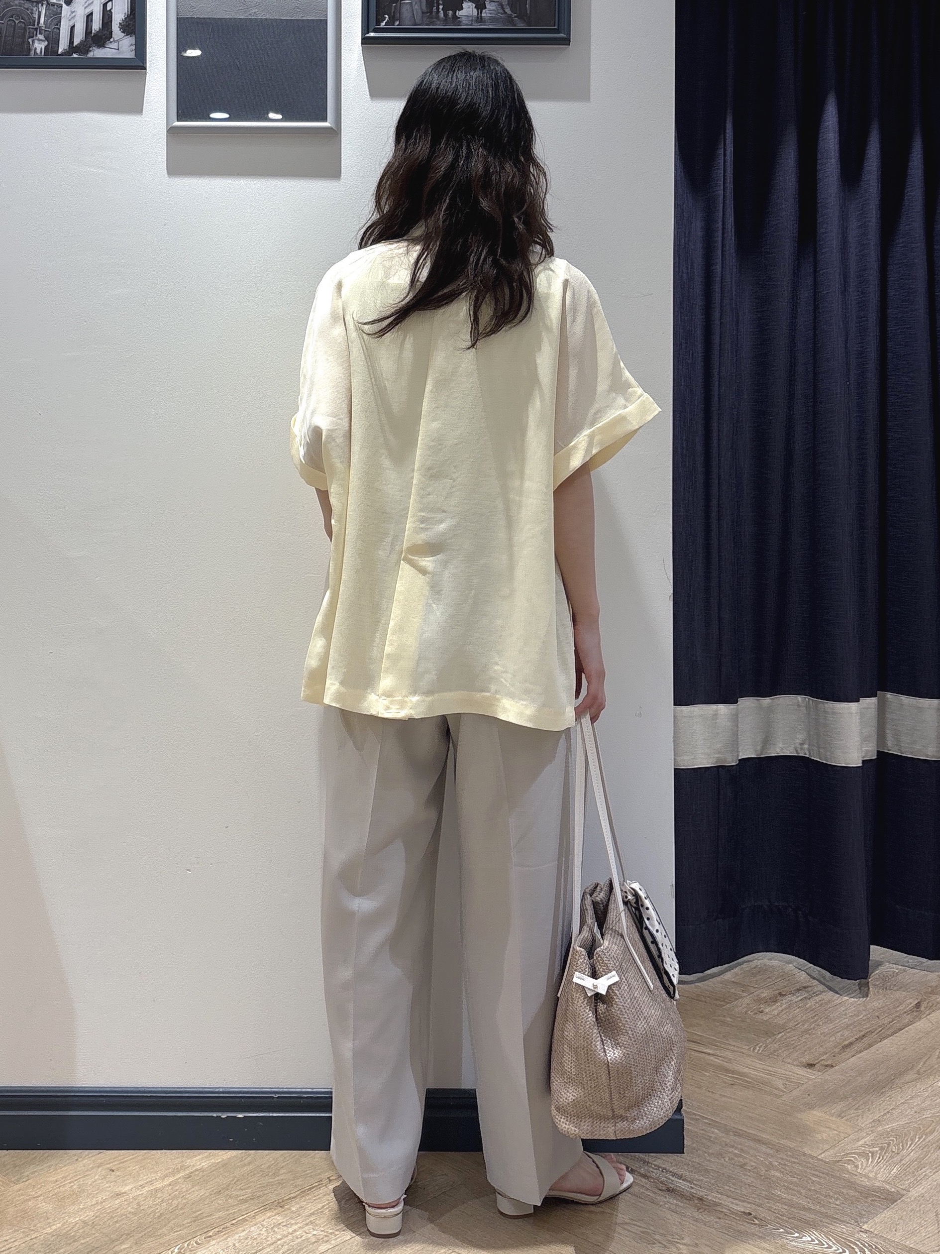 ayakaさんの「grove｜【洗濯機OK・ひんやり/SETUP可】シワになりにくいハーフスリーブジャケット」を使ったコーディネート