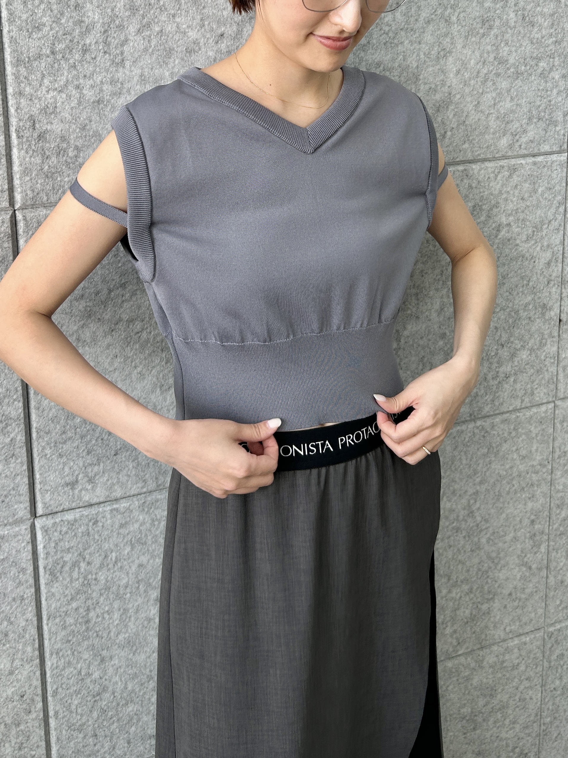 harunaさんの「CODE A｜PROTAGONISTA｜layered trousers」を使ったコーディネート