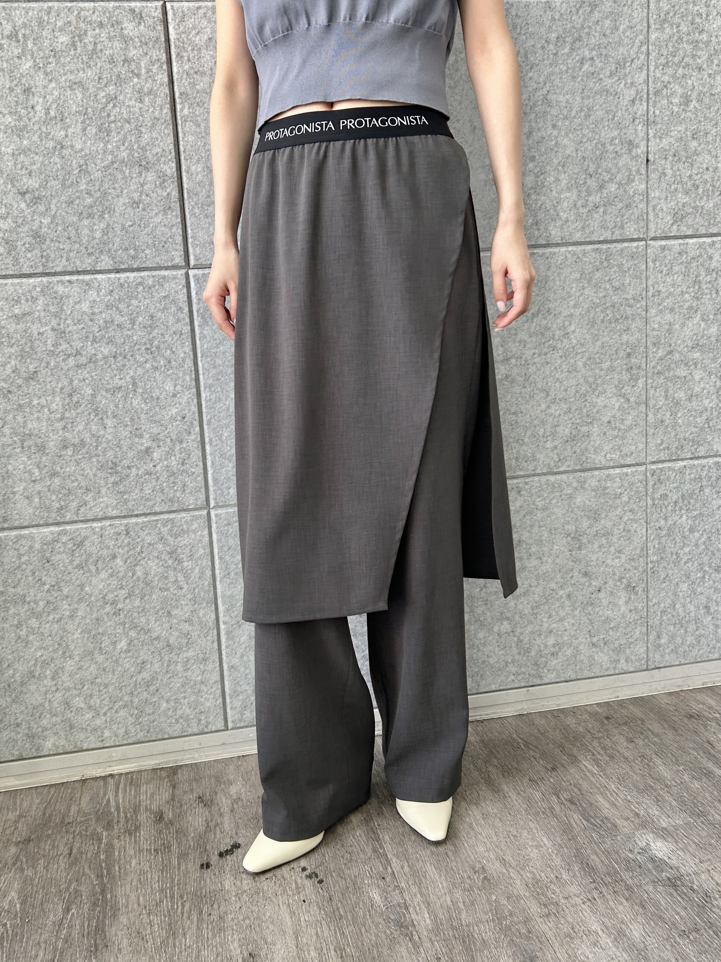 harunaさんの「CODE A｜PROTAGONISTA｜layered trousers」を使ったコーディネート