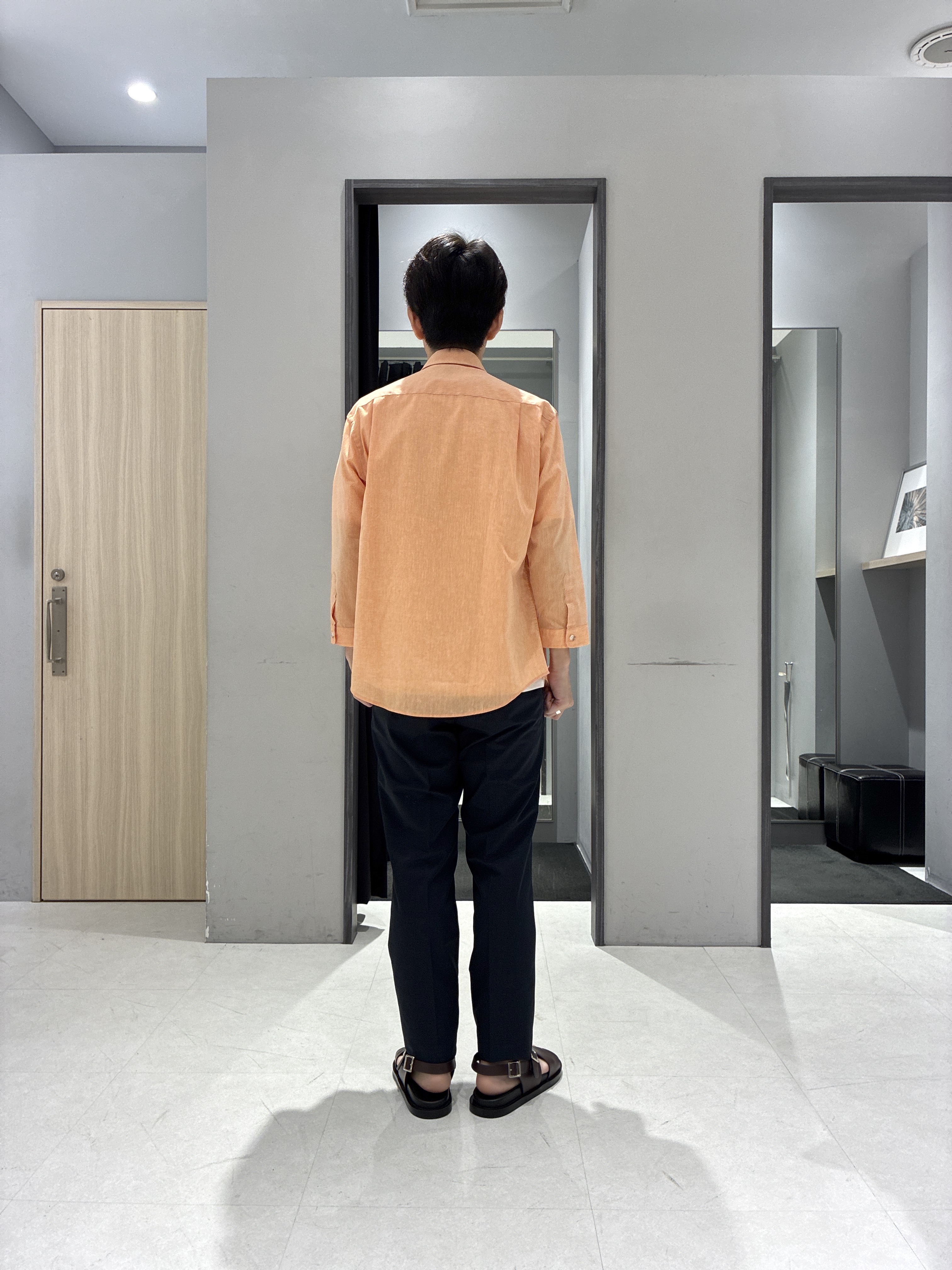 わいずみさんの「TAKEO KIKUCHI｜【接触冷感】ハイブリッド リネン 七分袖シャツ」を使ったコーディネート