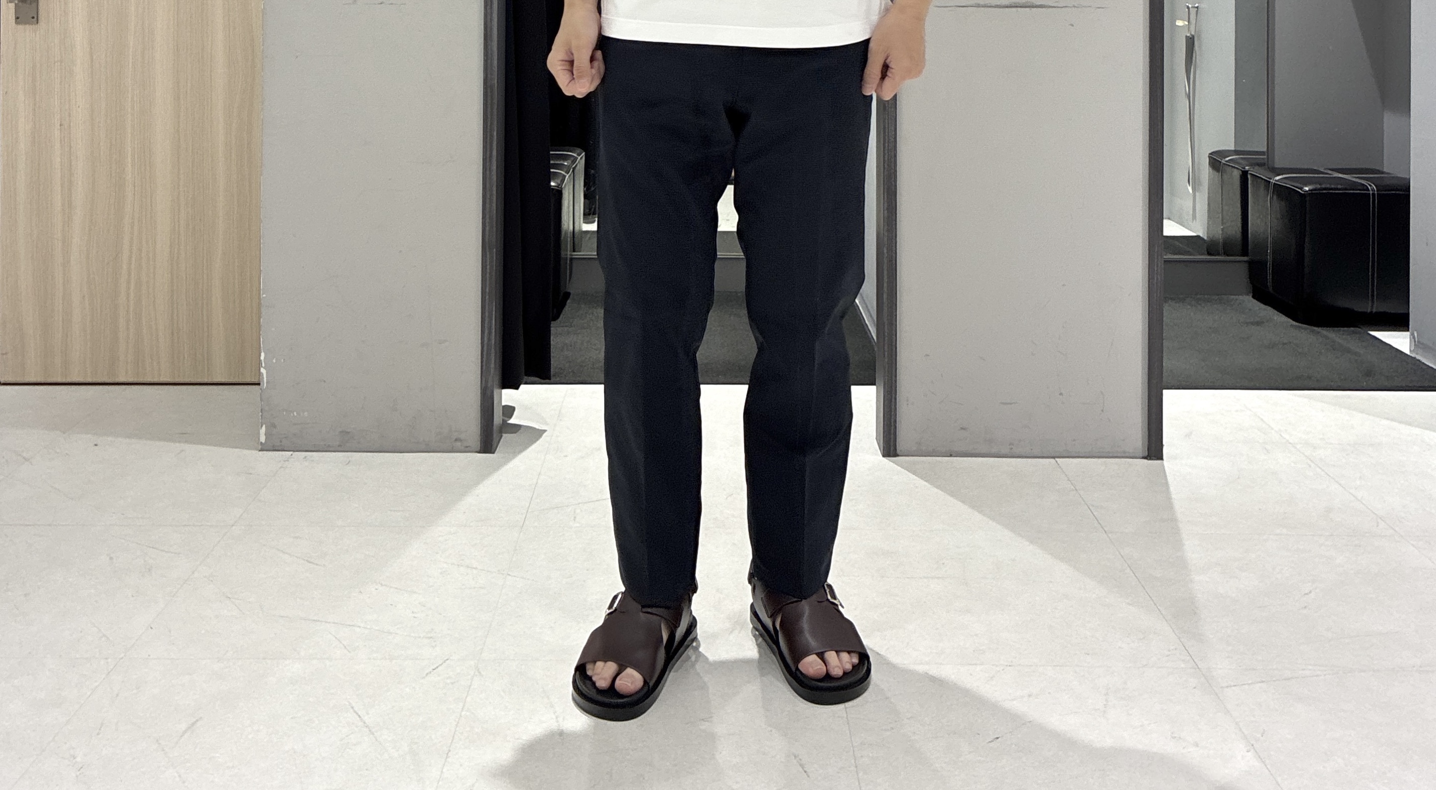 わいずみさんの「TAKEO KIKUCHI｜【接触冷感】ハイブリッド リネン 七分袖シャツ」を使ったコーディネート