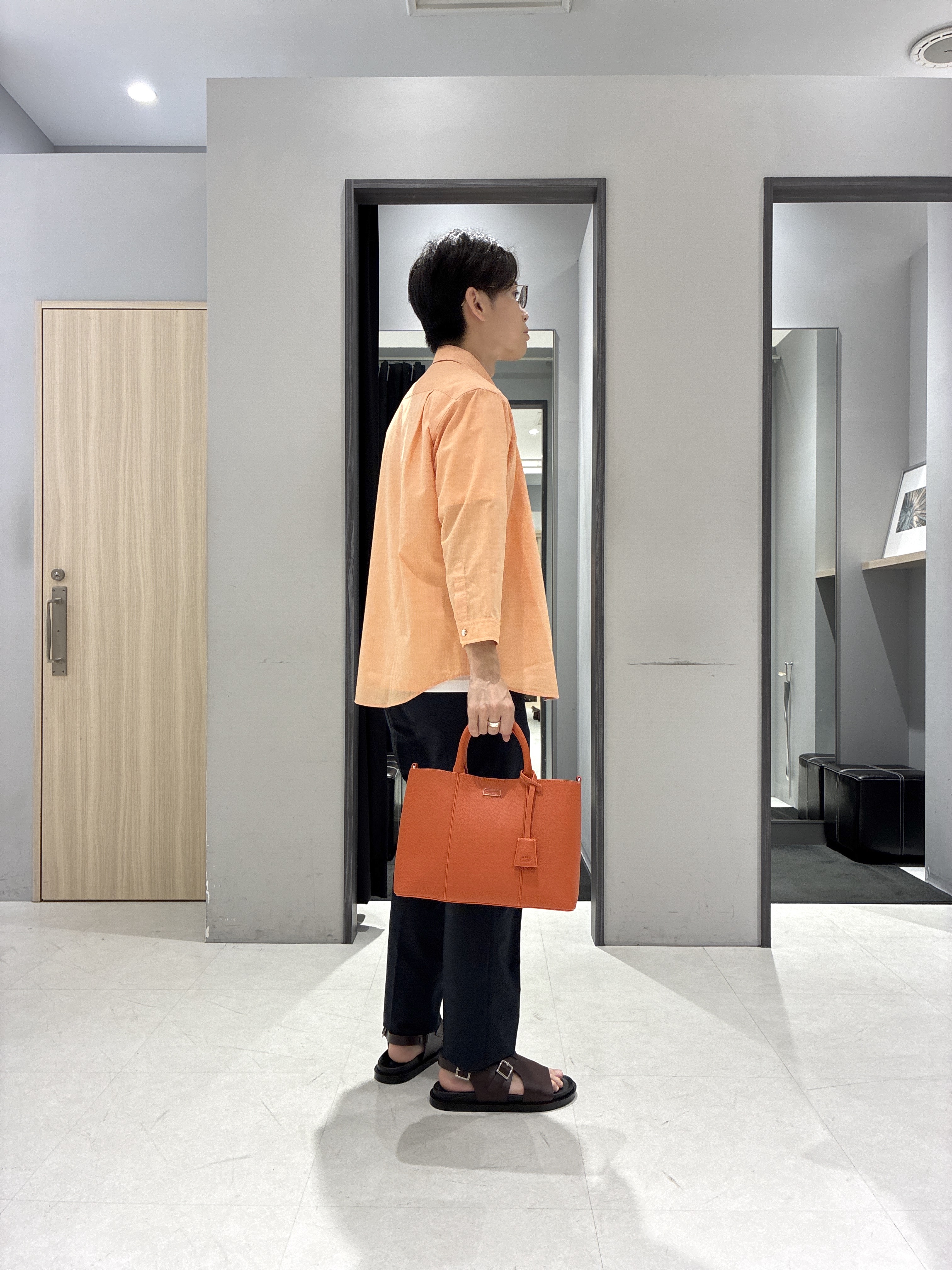 わいずみさんの「TAKEO KIKUCHI｜【接触冷感】ハイブリッド リネン 七分袖シャツ」を使ったコーディネート