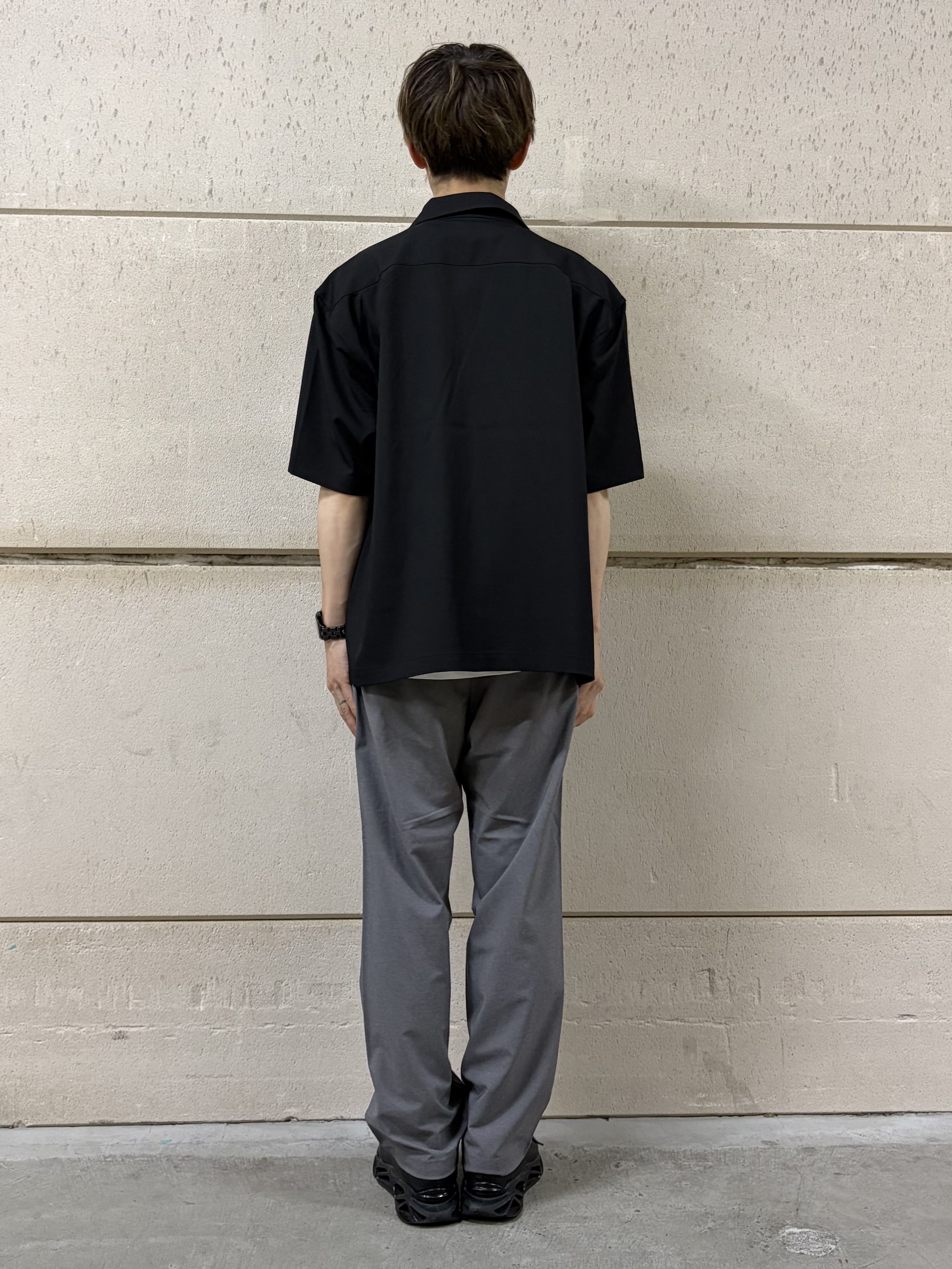 つーじーさんの「THE SHOP TK｜リラックスワイド 5分袖ジャケット セットアップ可／洗濯機OK」を使ったコーディネート