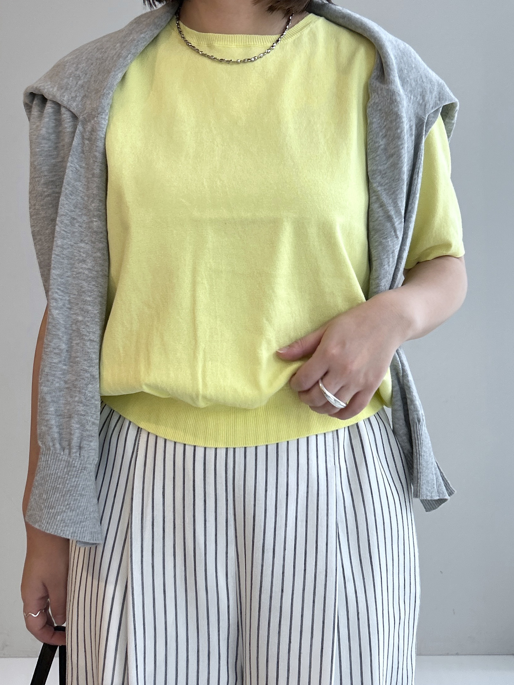 Hirokaさんの「Dessin｜【マシンウォッシャブル】ドライタッチVネックニットカーディガン」を使ったコーディネート