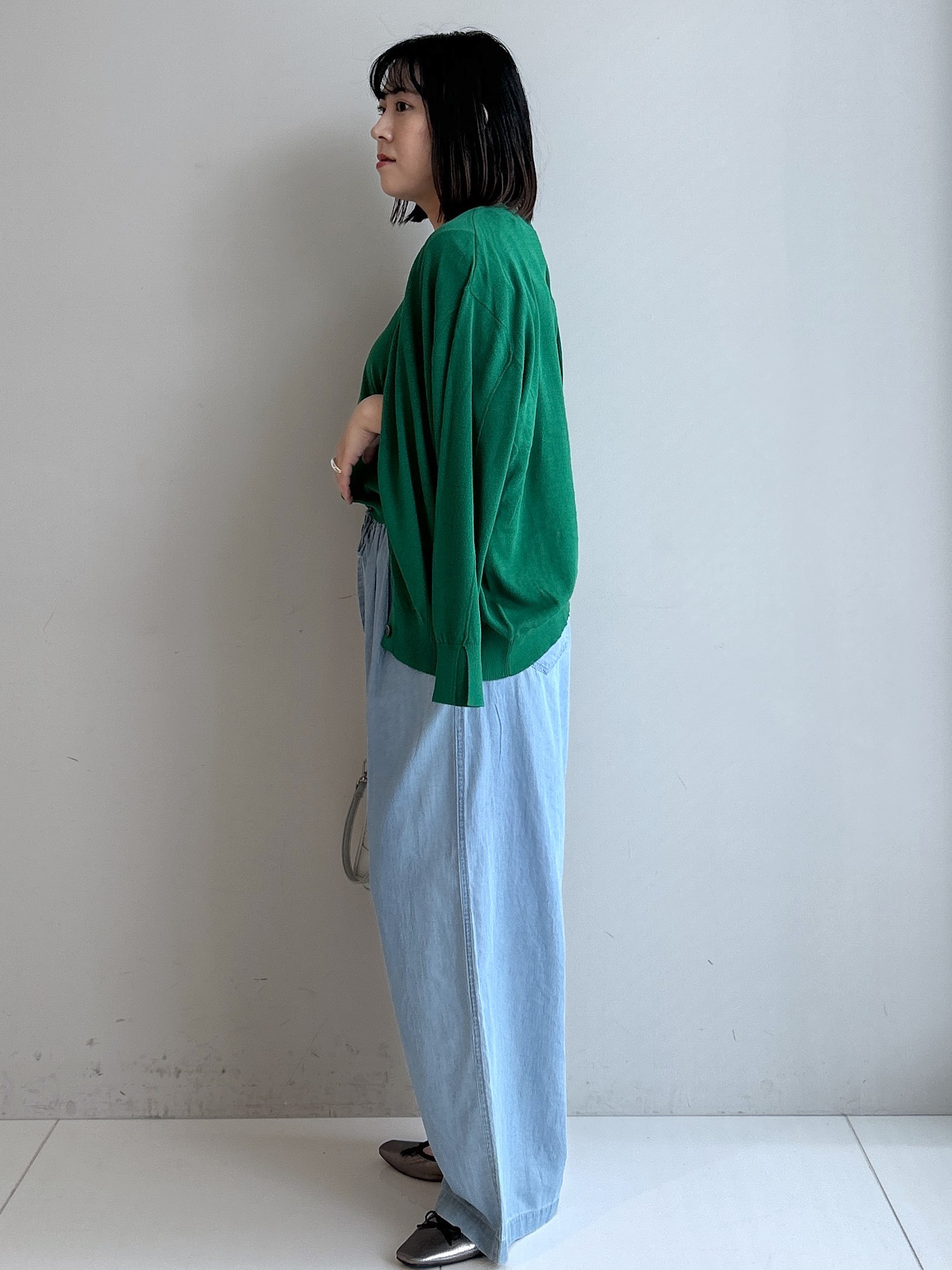 Hirokaさんの「Dessin｜【9色展開/接触冷感/UVカット】ドライタッチサマーニットT」を使ったコーディネート