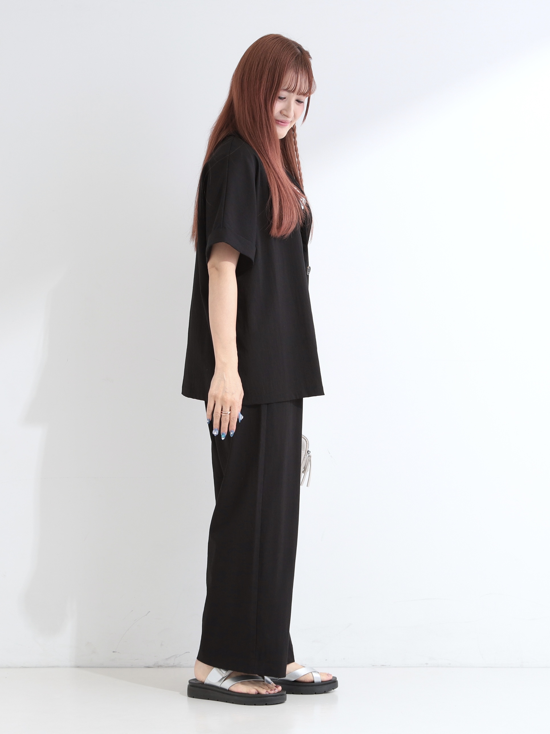ゆゆさんの「SHOO･LA･RUE｜【高レビュー/洗濯機可/セットアップ可】軽凛(かろりん) ひんやり半袖ジャケット」を使ったコーディネート