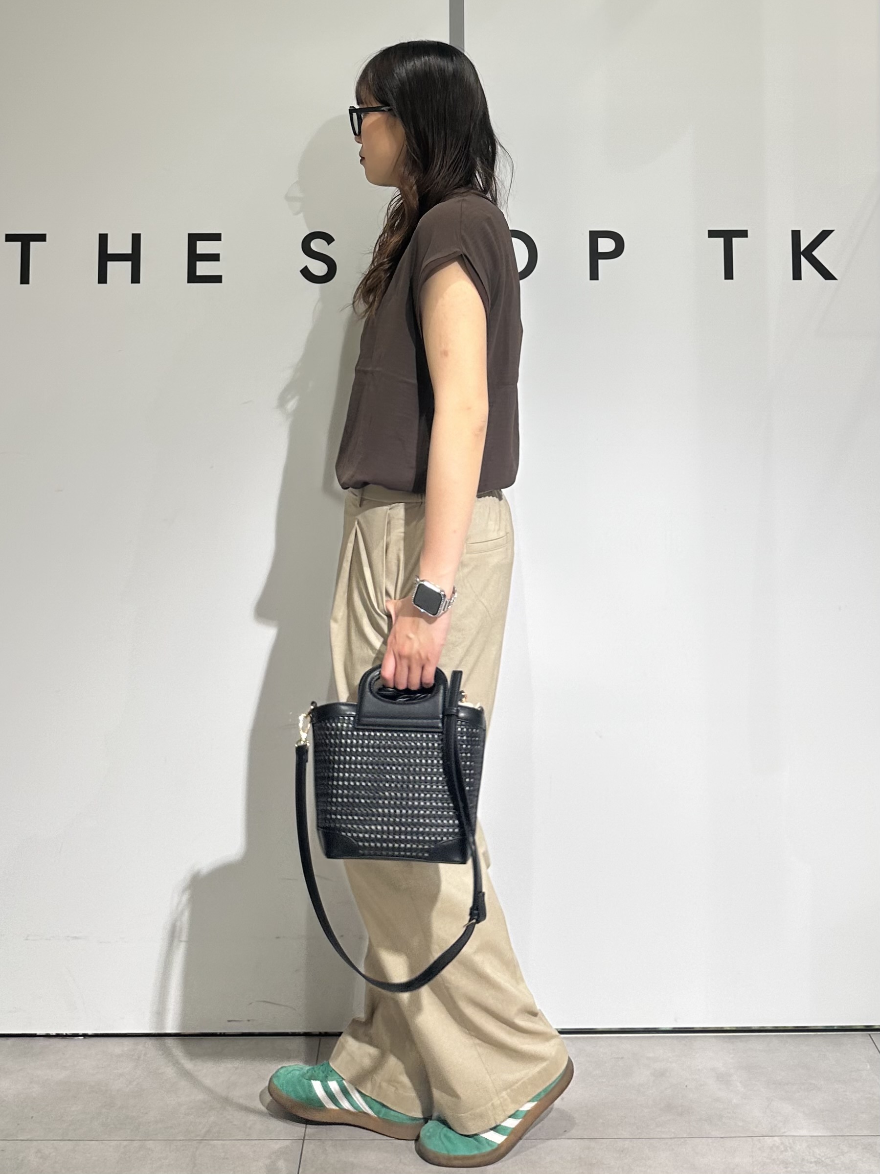 cottonさんの「THE SHOP TK｜【ひんやりさらさら】軽やかに着られる プリントTシャツ」を使ったコーディネート