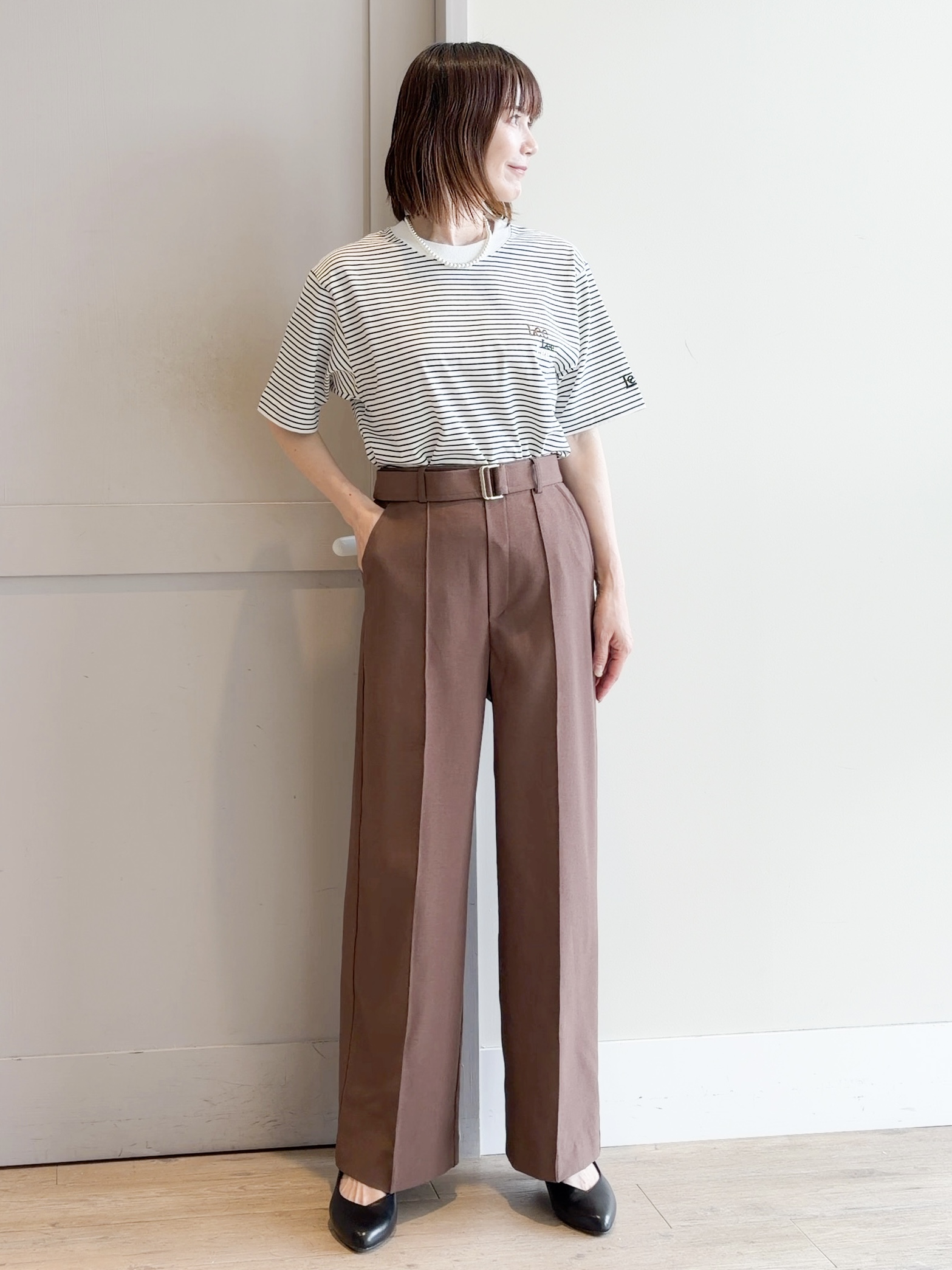 yamakoさんの「grove｜【洗濯機OK・ひんやり/SETUP可】シワになりにくいハーフスリーブジャケット」を使ったコーディネート
