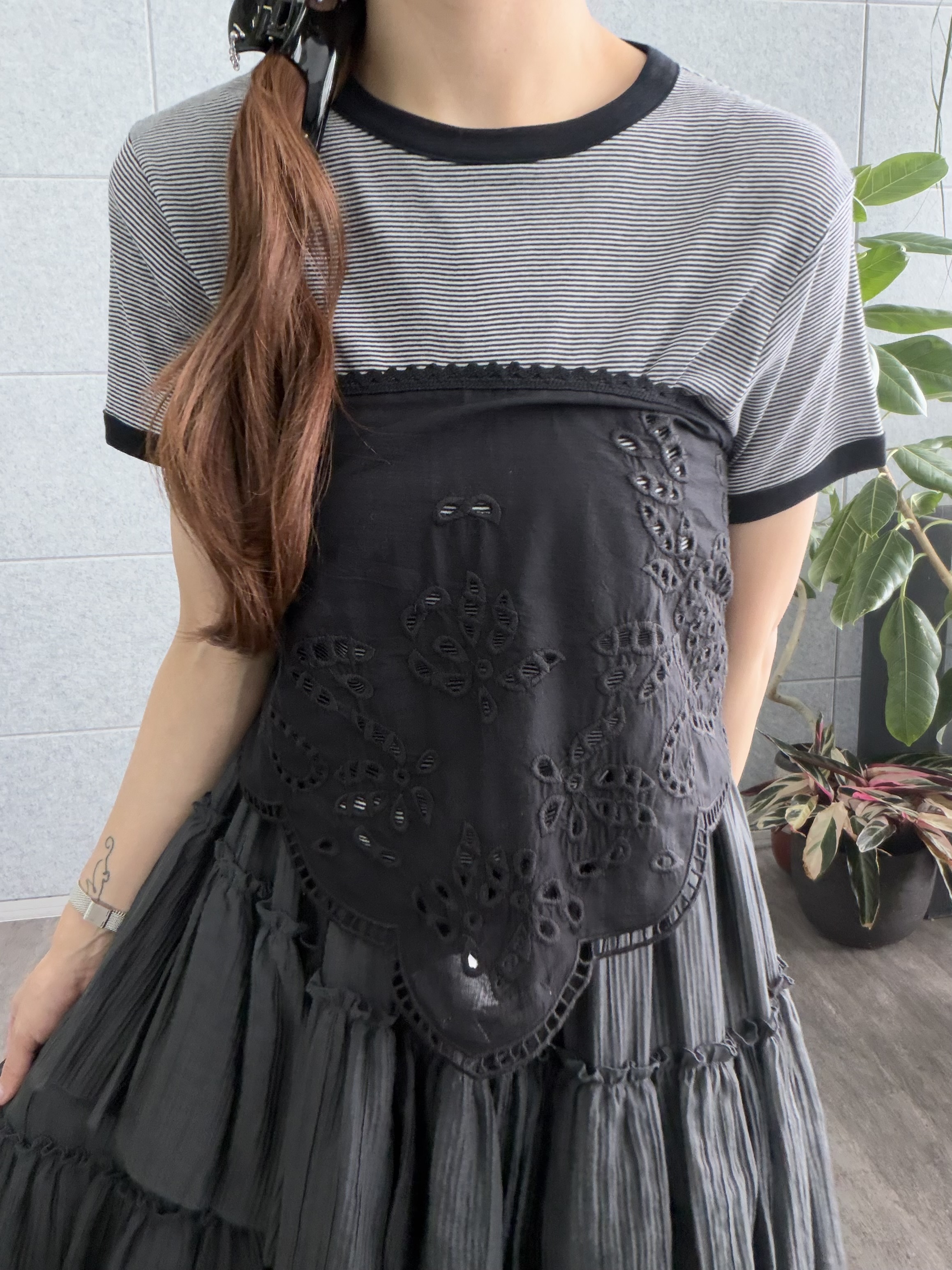 kanamiさんの「CODE A｜sheer ringer tee」を使ったコーディネート