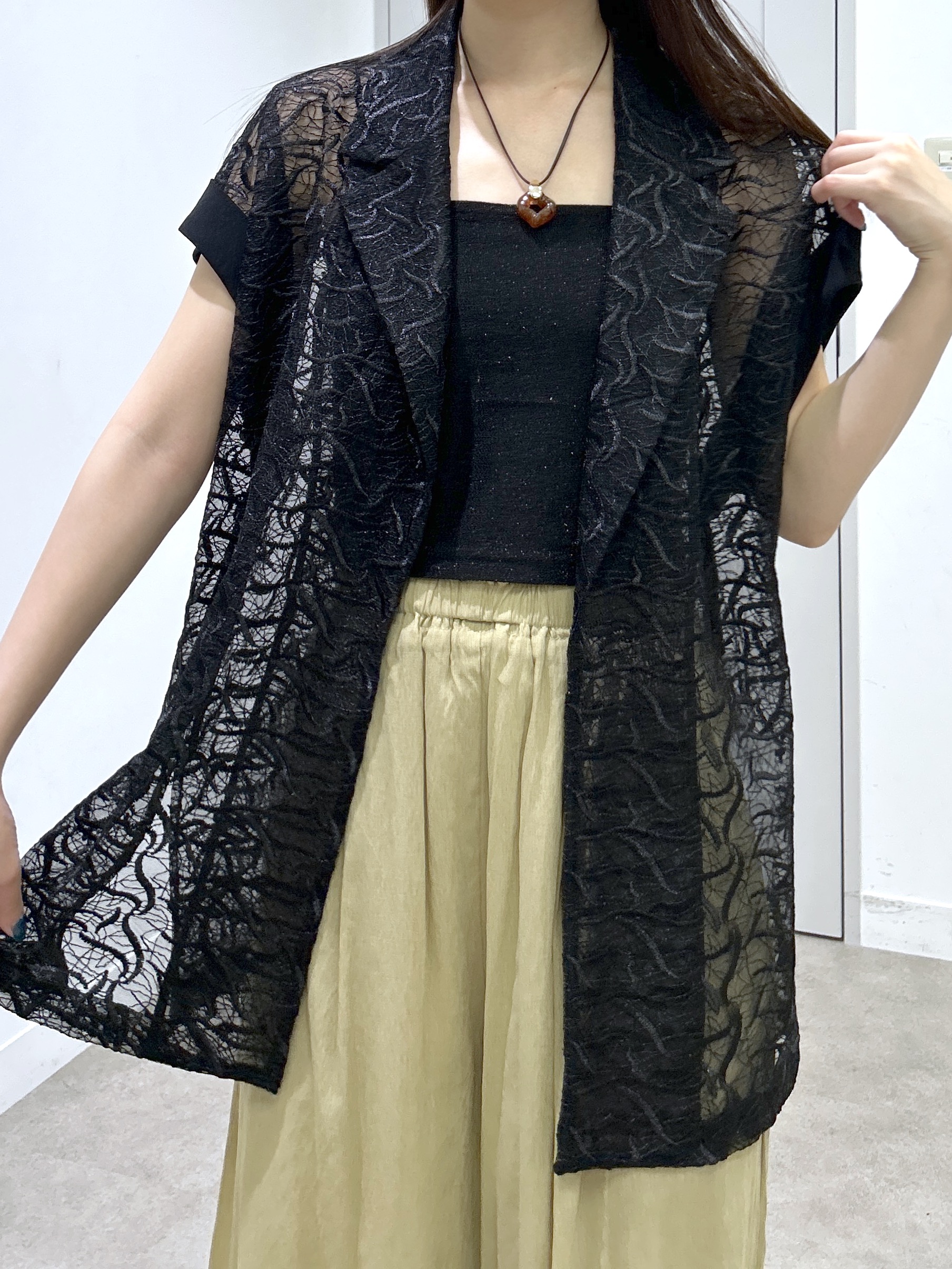 Renoさんの「INDIVI｜レーステーラードジャケット」を使ったコーディネート