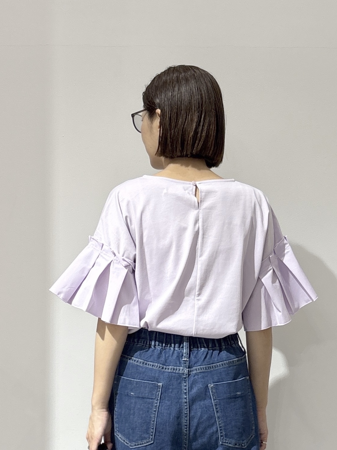 NAKAさんの「OPAQUE.CLIP｜【接触冷感】タックスリーブカットソー《洗濯機OK》」を使ったコーディネート