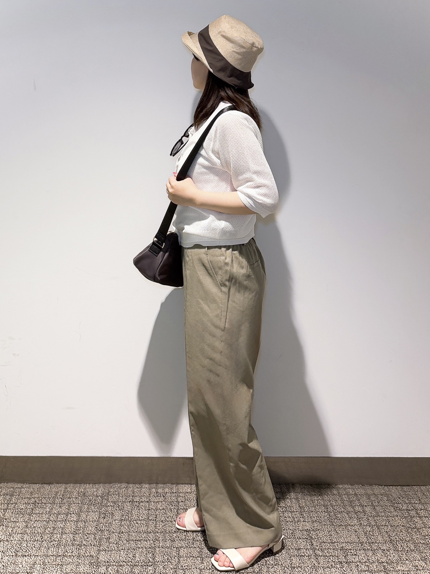 みーさんの「grove｜【貴島明日香さん着用・洗える】透けない、大人のメッシュカーディガン」を使ったコーディネート