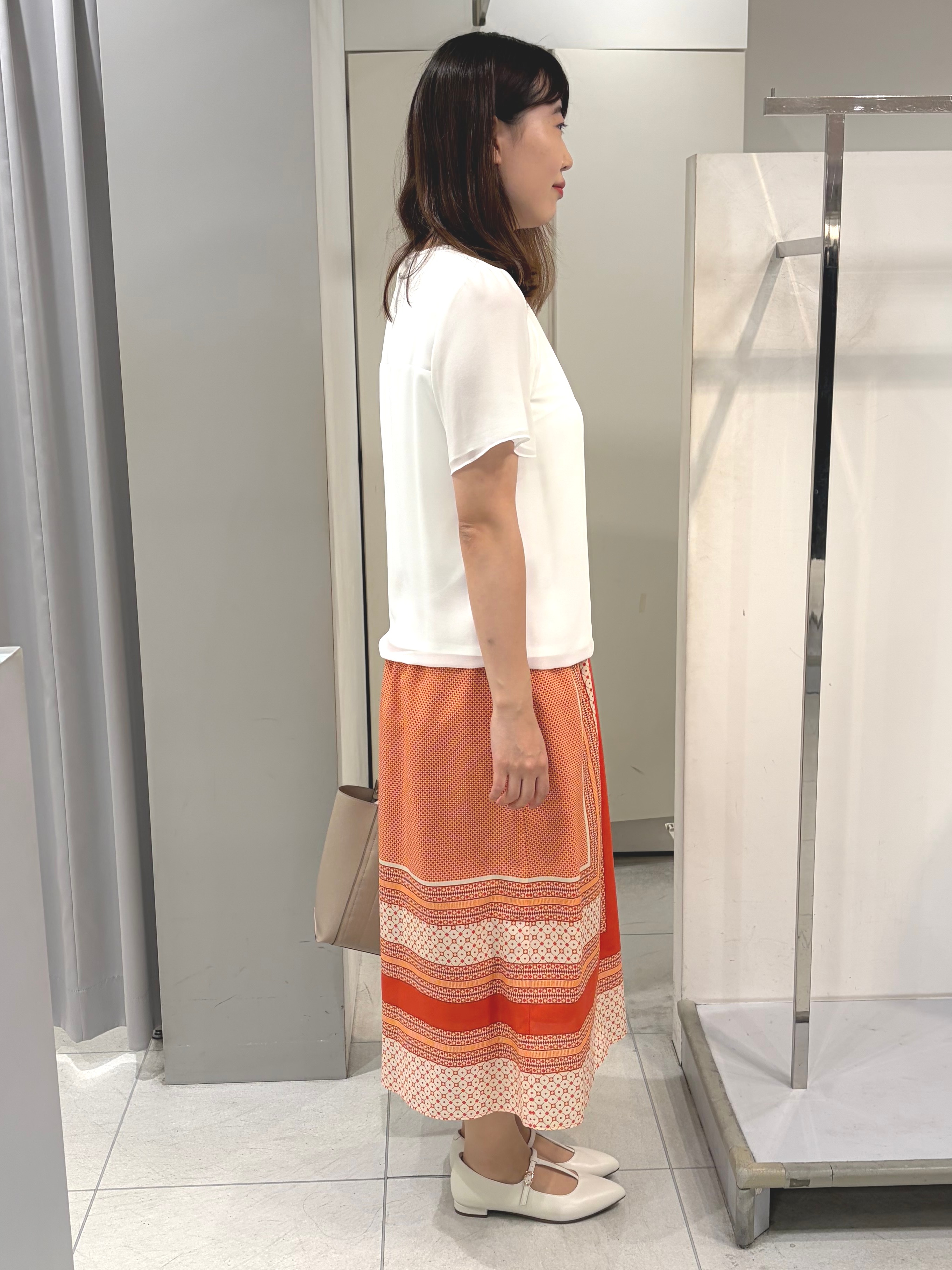 AZUSAさんの「Reflect｜【S-4Lサイズ/UVカット／接触冷感】シフォンジャージブラウス」を使ったコーディネート