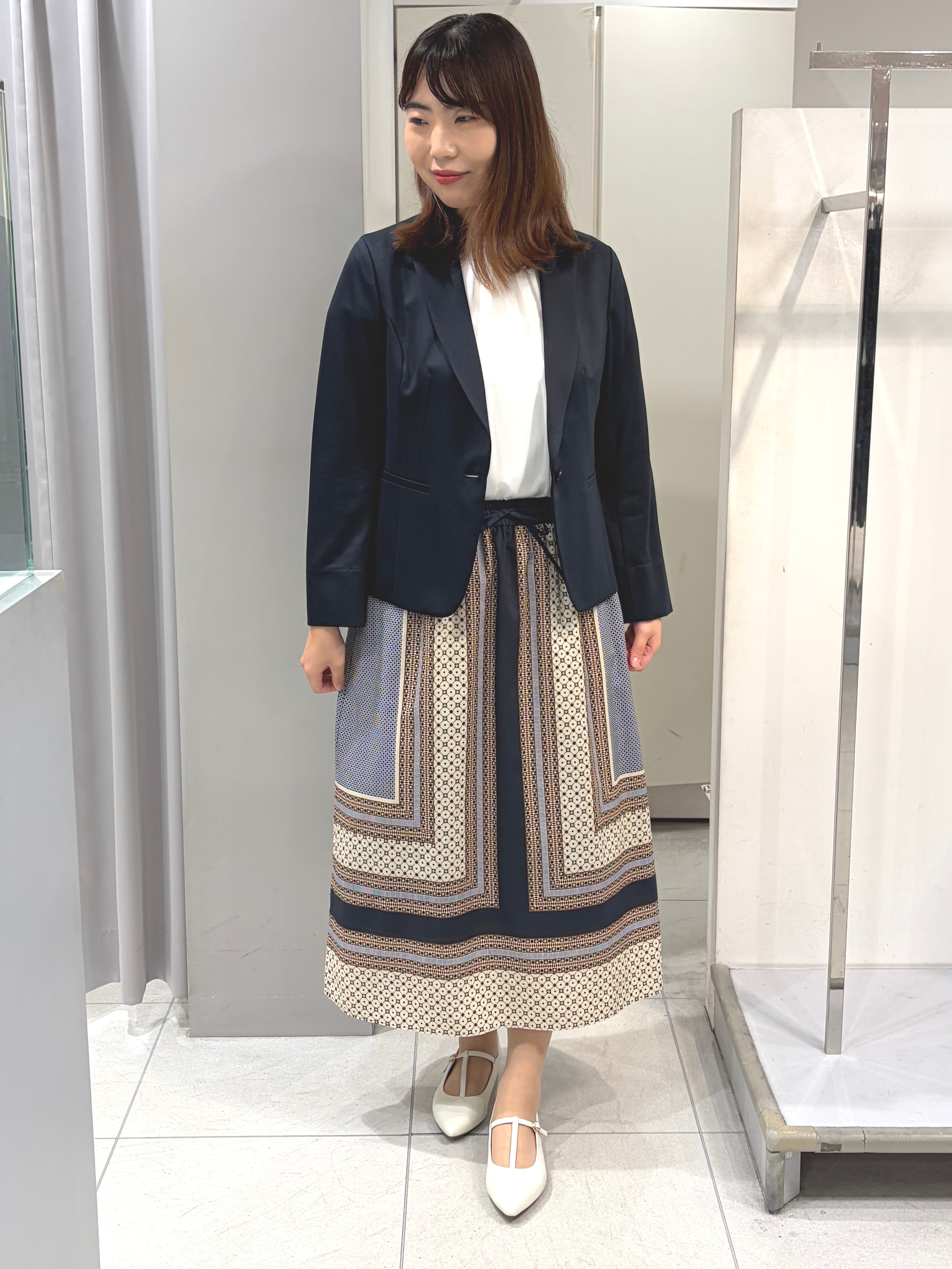 AZUSAさんの「Reflect｜【S-4Lサイズ/UVカット／接触冷感】シフォンジャージブラウス」を使ったコーディネート
