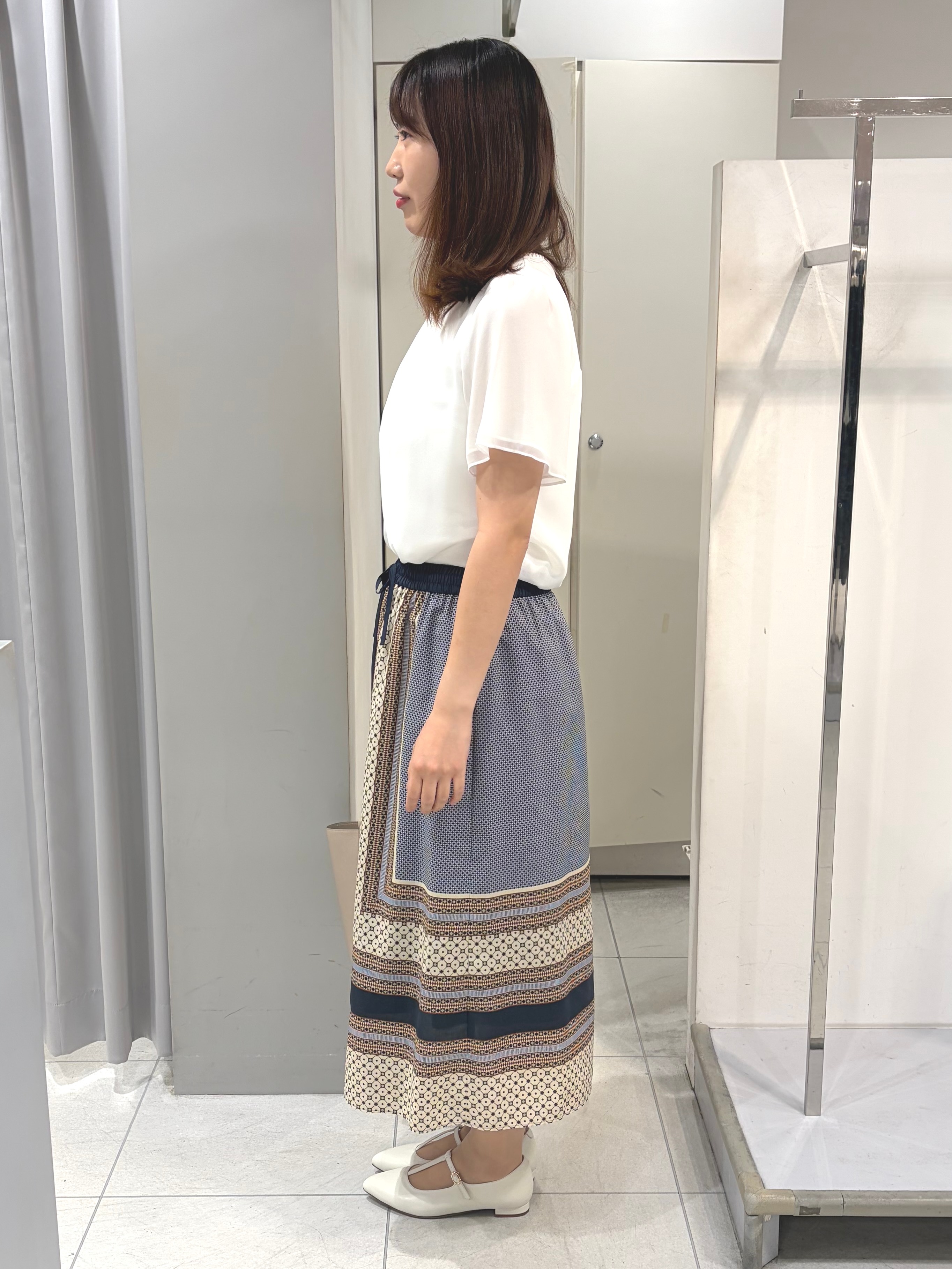 AZUSAさんの「Reflect｜【S-4Lサイズ/UVカット／接触冷感】シフォンジャージブラウス」を使ったコーディネート