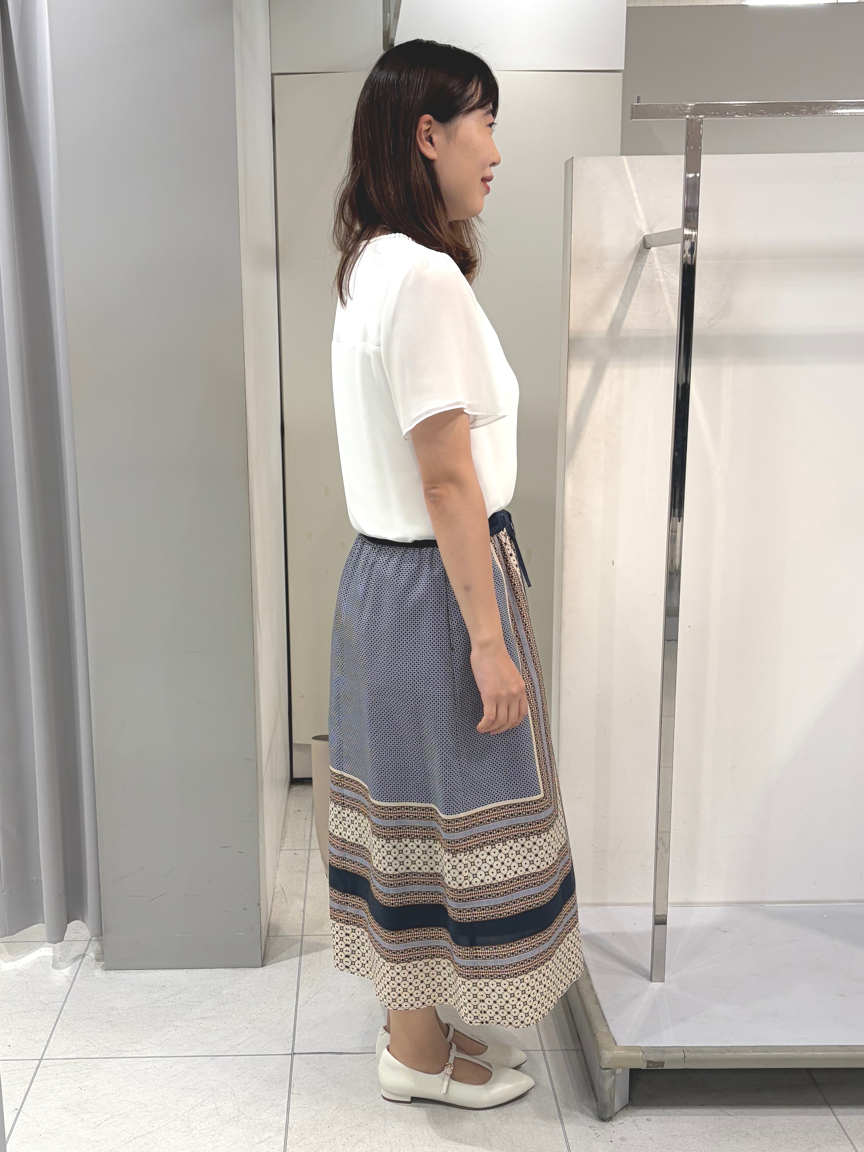 AZUSAさんの「Reflect｜【S-4Lサイズ/UVカット／接触冷感】シフォンジャージブラウス」を使ったコーディネート