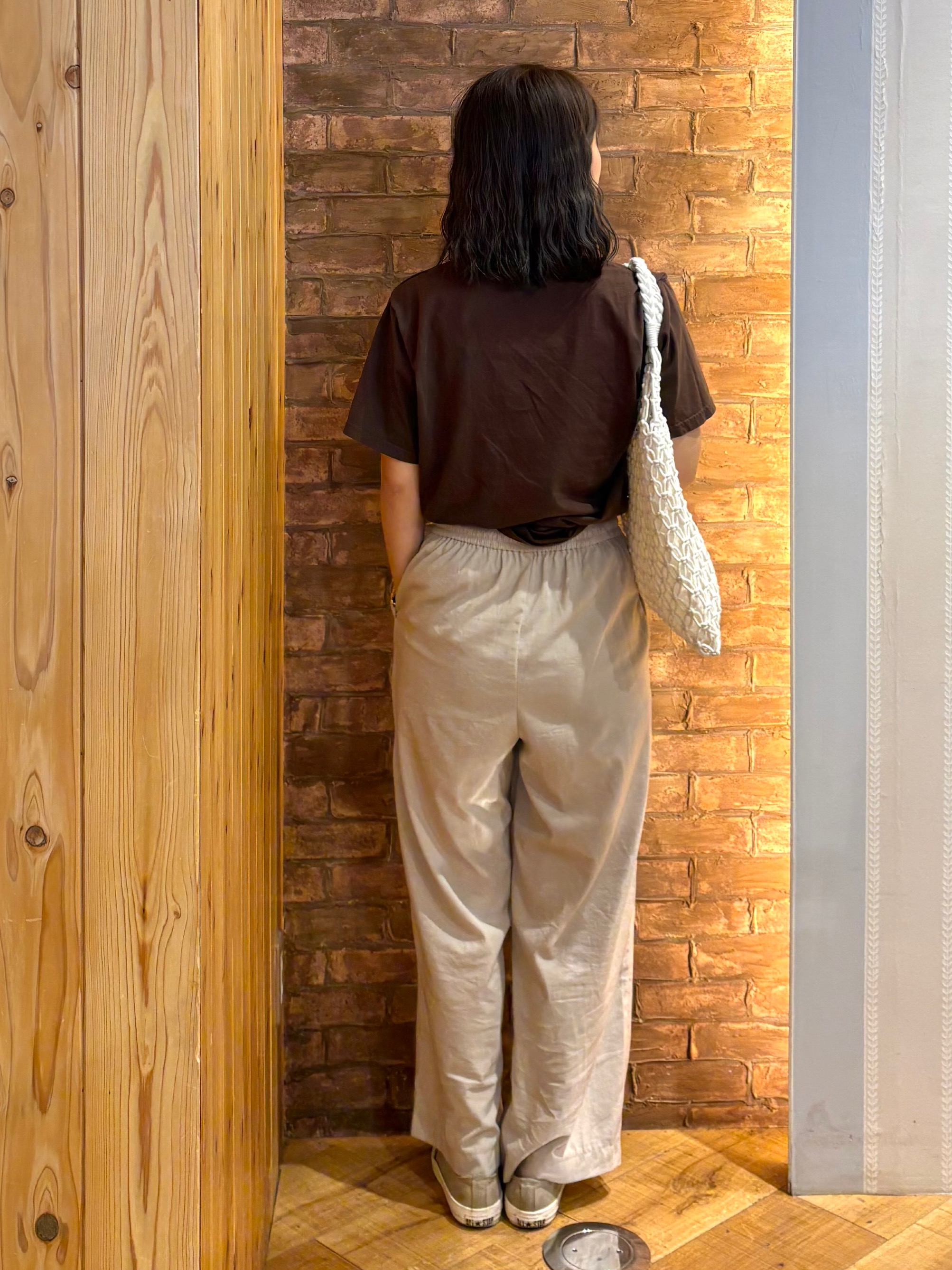 mieさんの「SHOO･LA･RUE｜【綿100%/ひんやり/S-LL】選べる3柄 大人のプリントTシャツ」を使ったコーディネート
