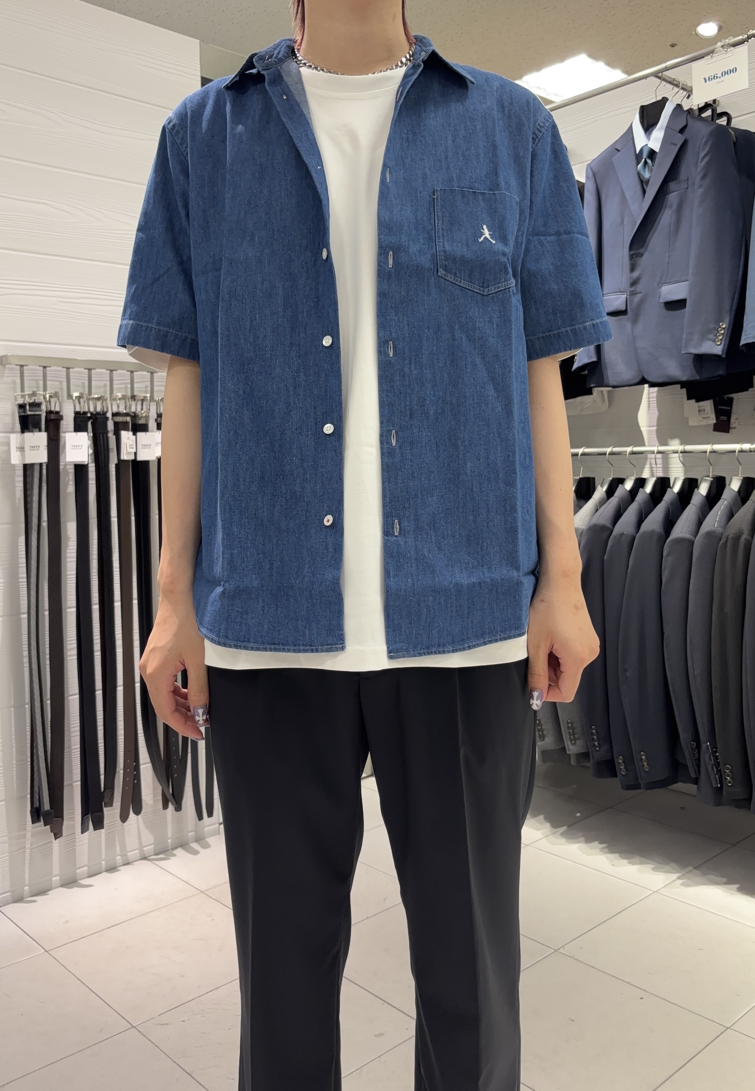 こうへいさんの「TAKEO KIKUCHI｜【BOWLER HAT LABEL】アイスクリアコットンボーラーハットウォーカー 半袖ポケT」を使ったコーディネート