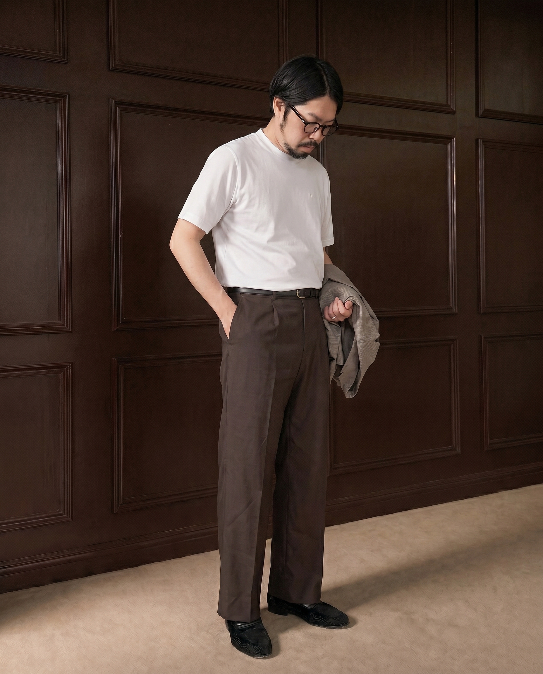 プレス増田さんの「TAKEO KIKUCHI｜【Mono Max掲載】CORDLEY（R）2WAYバッグ」を使ったコーディネート