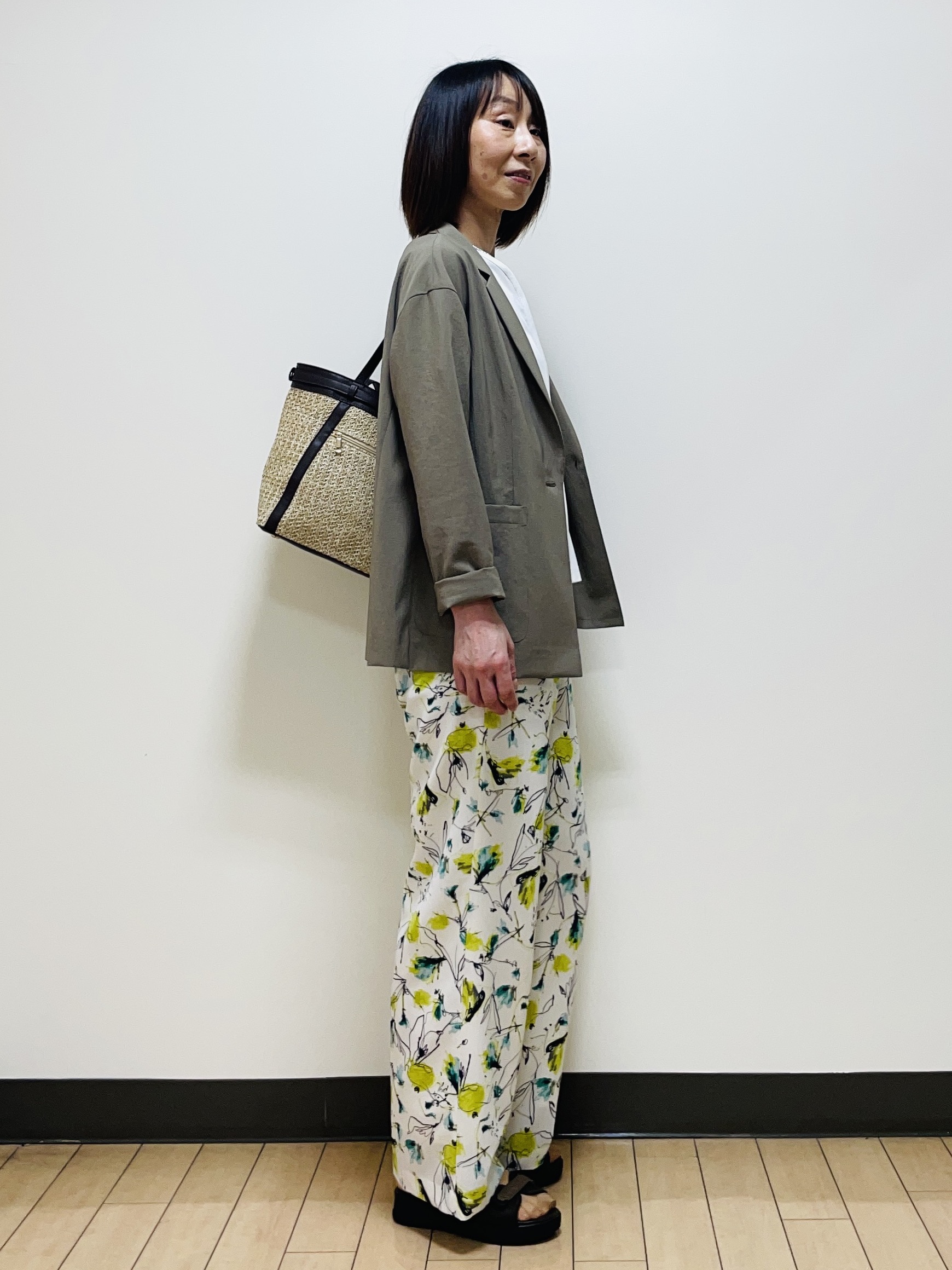 Riiさんの「Reflect｜【SS-4Lサイズ／接触冷感／シワになりにくい】リラクシーテーラードジャケット」を使ったコーディネート