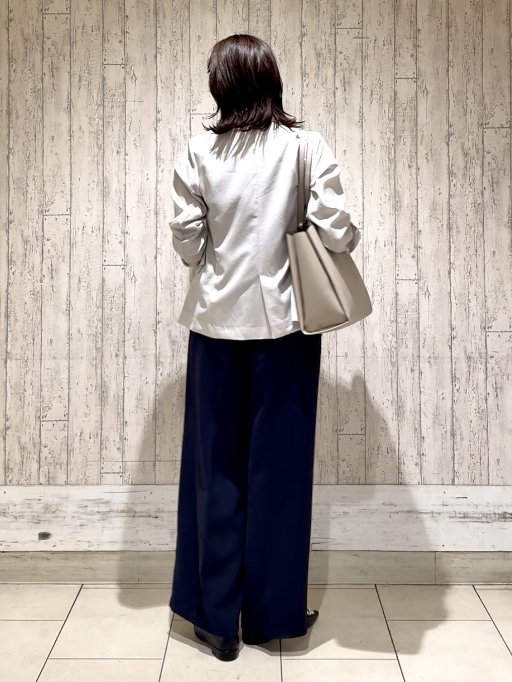 YUKAさんの「index｜《再入荷》ダブルブレストテーラードジャケット【接触冷感／吸水速乾／イージーアイロン／防シワ／洗濯機O」を使ったコーディネート