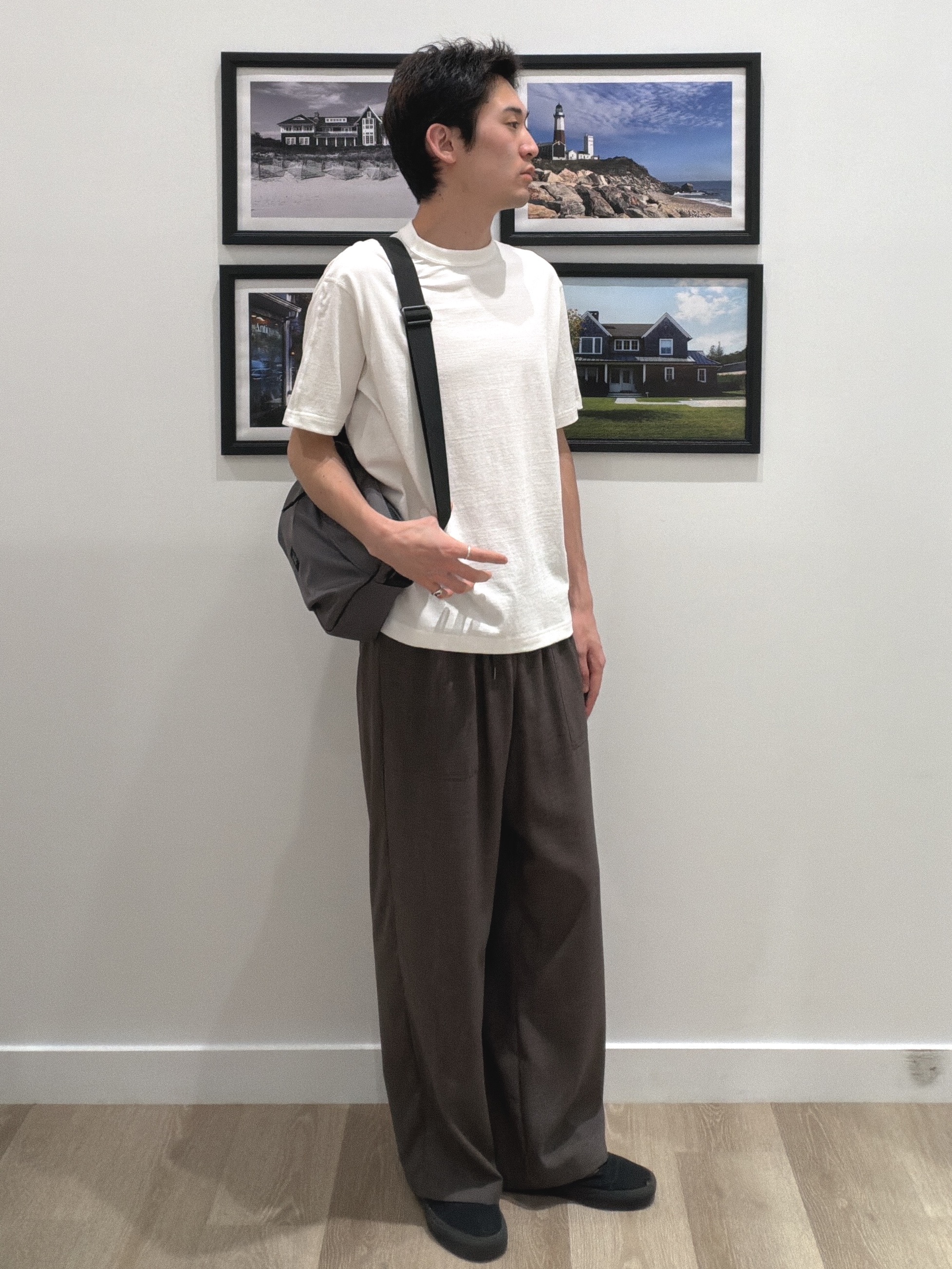 oikawaさんの「Dessin｜【洗える】和歌山ラフィー天竺Tシャツ」を使ったコーディネート