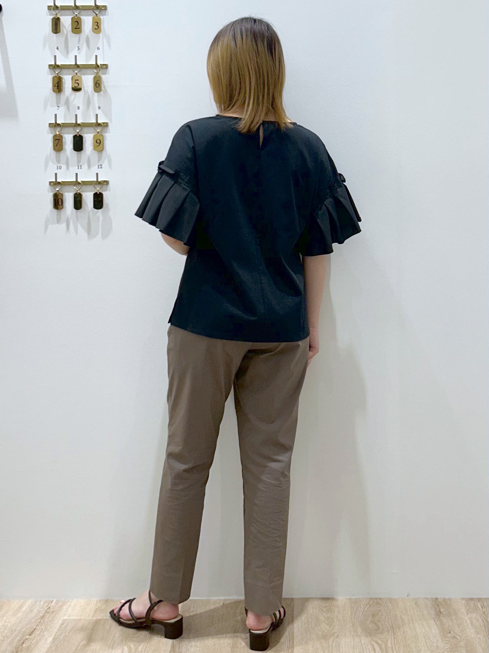 suzukaさんの「OPAQUE.CLIP｜【接触冷感】タックスリーブカットソー《洗濯機OK》」を使ったコーディネート