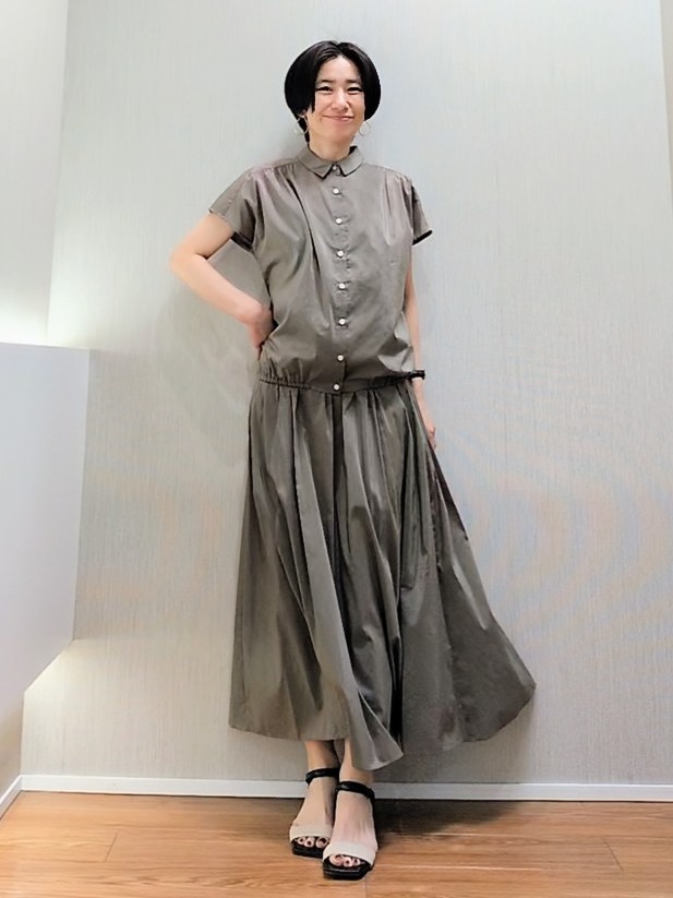 ミズタさんの「UNTITLED｜【シワになりにくい/セットアップ可/接触冷感】ハーフスリーブジャケット」を使ったコーディネート