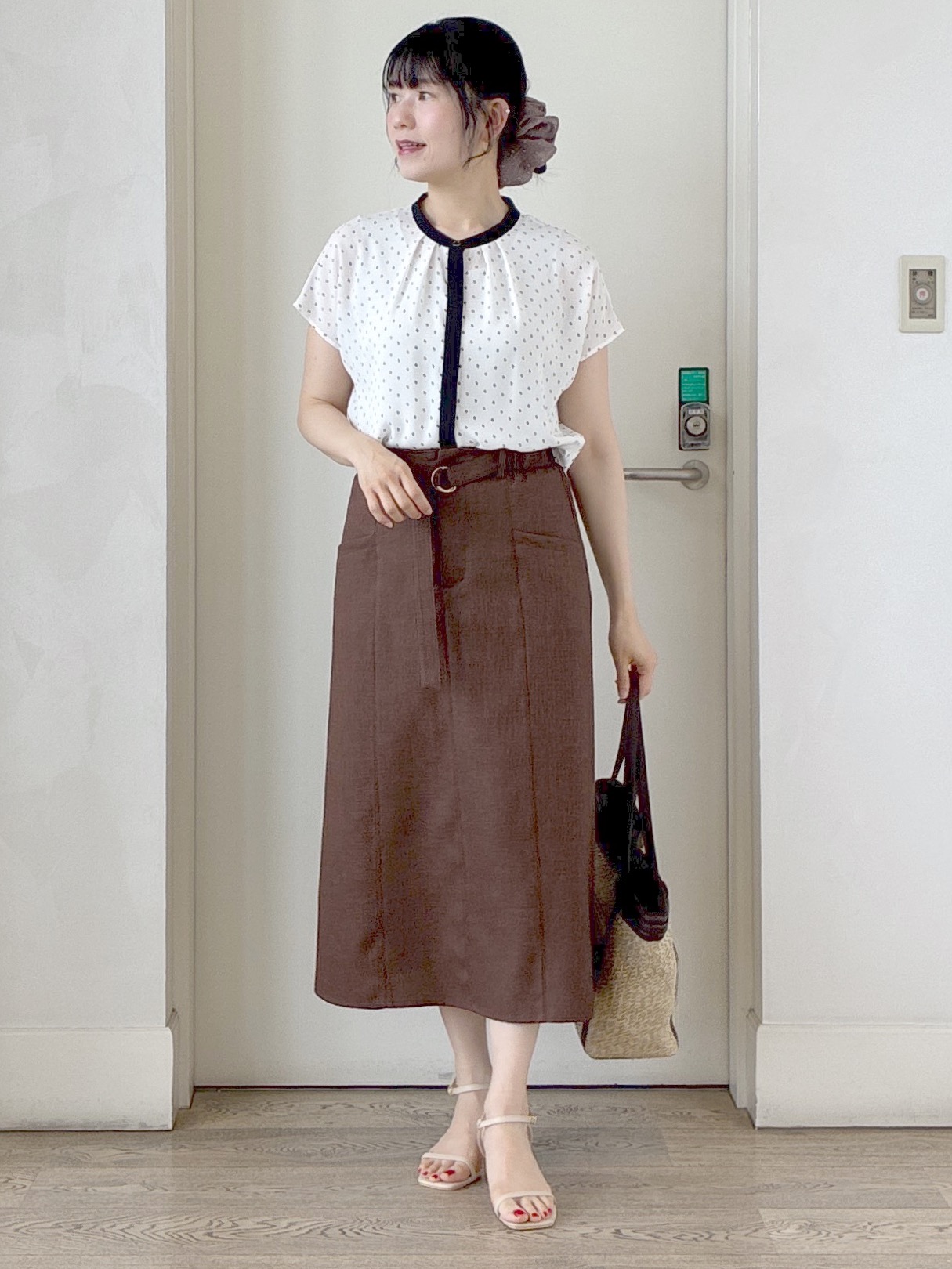  beni_gingerさんの「Reflect｜【通勤におすすめ◎】ジョーゼットブラウス」を使ったコーディネート