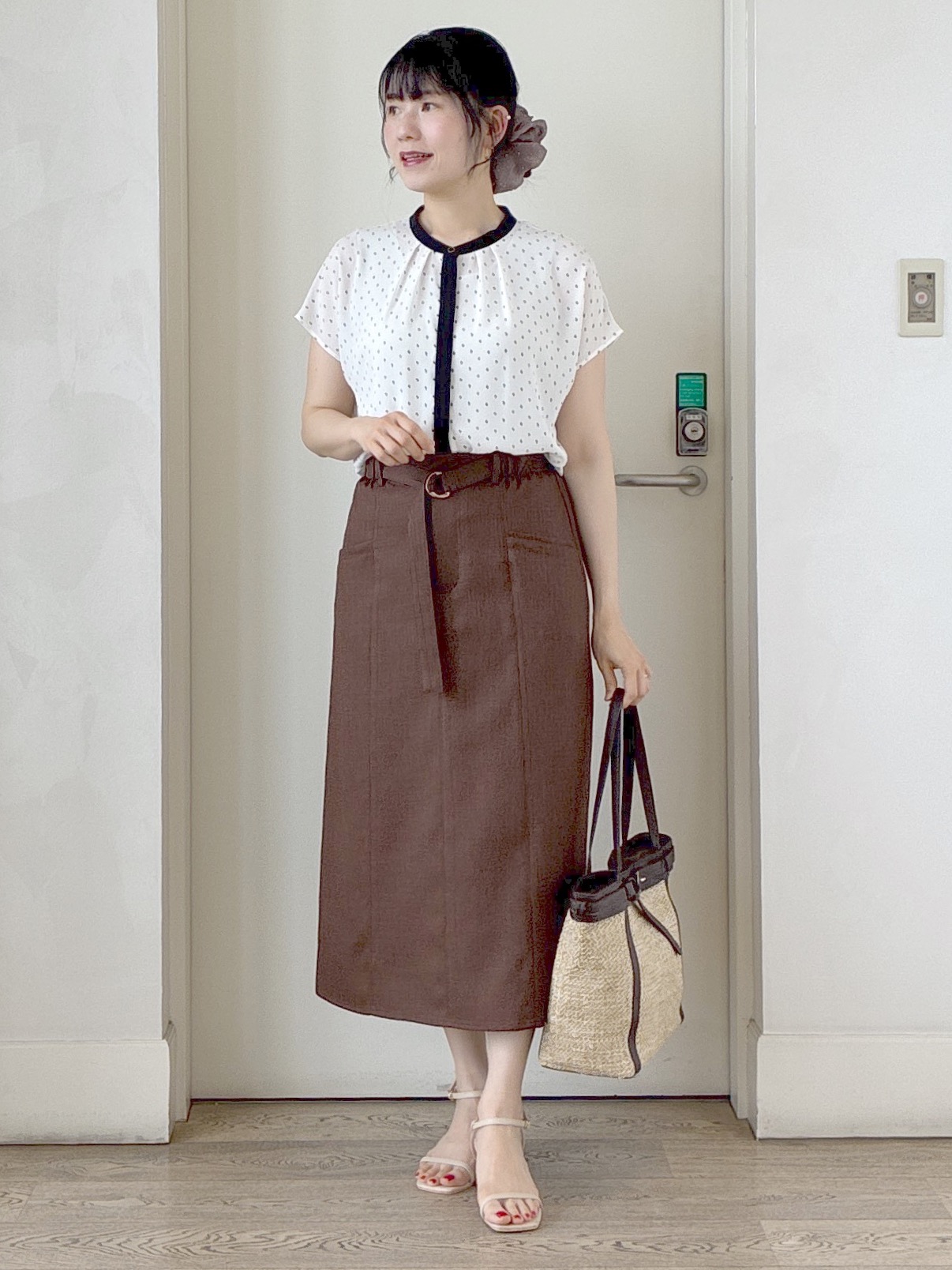 beni_gingerさんの「Reflect｜【通勤におすすめ◎】ジョーゼットブラウス」を使ったコーディネート