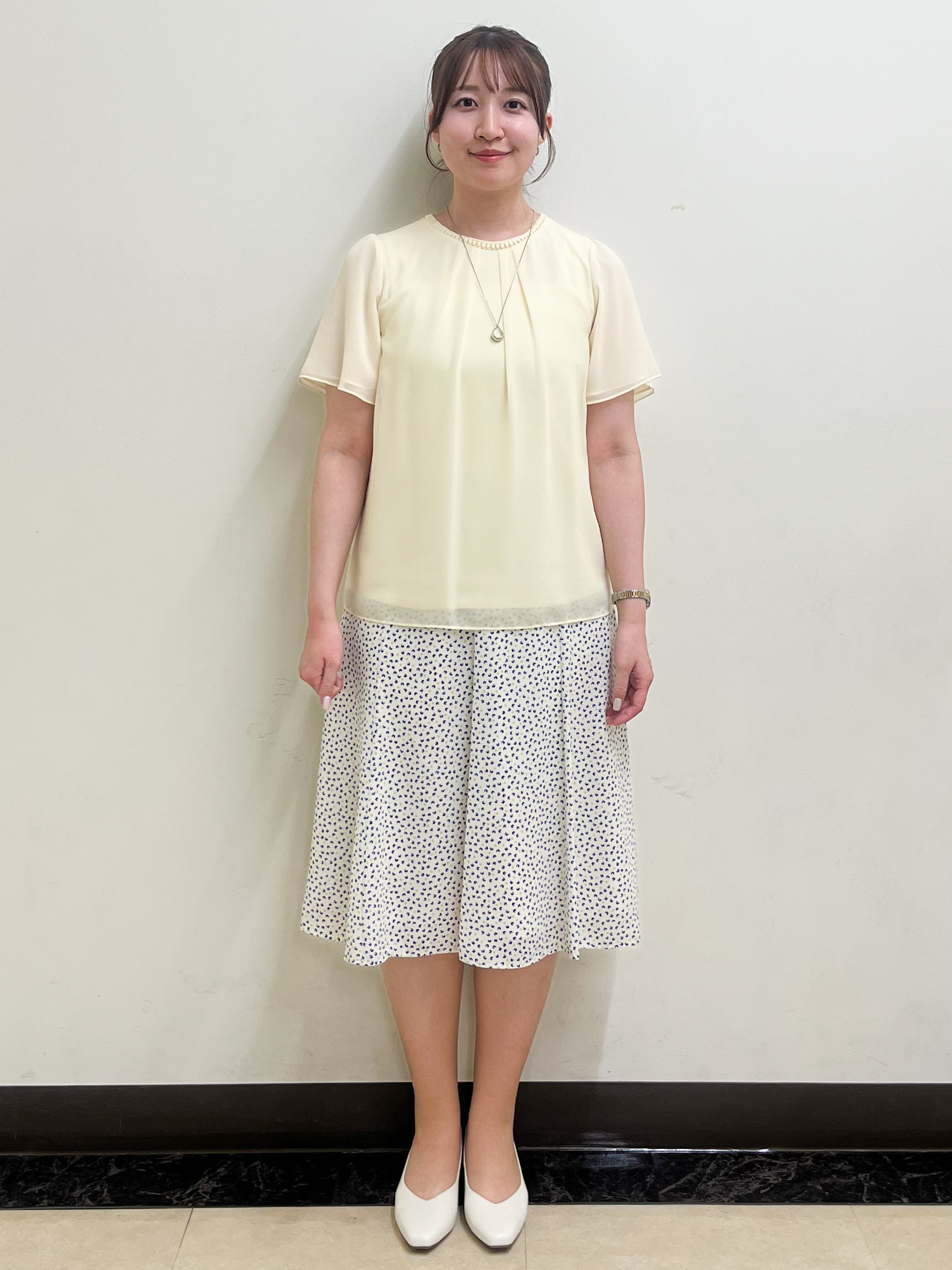 mikikoさんの「Reflect｜【S-4Lサイズ/UVカット／接触冷感】シフォンジャージブラウス」を使ったコーディネート