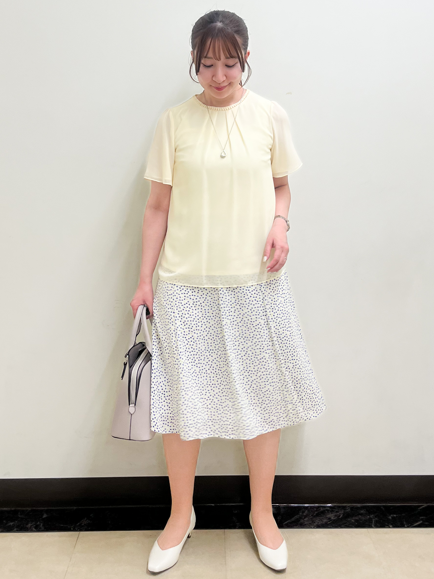 mikikoさんの「Reflect｜【S-4Lサイズ/UVカット／接触冷感】シフォンジャージブラウス」を使ったコーディネート