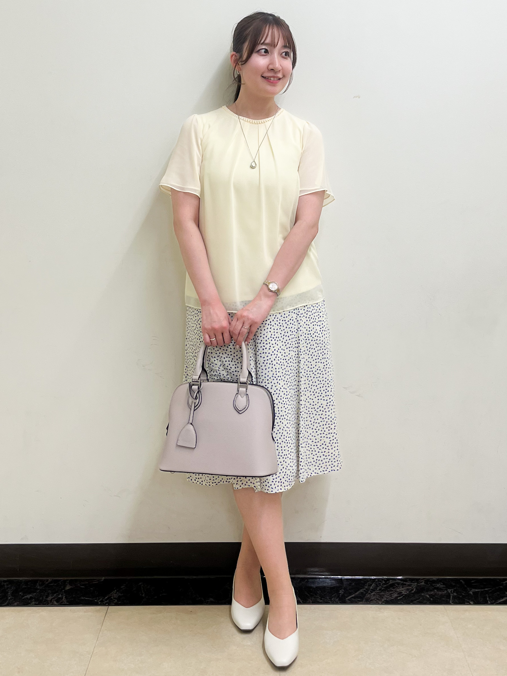 mikikoさんの「Reflect｜【S-4Lサイズ/UVカット／接触冷感】シフォンジャージブラウス」を使ったコーディネート