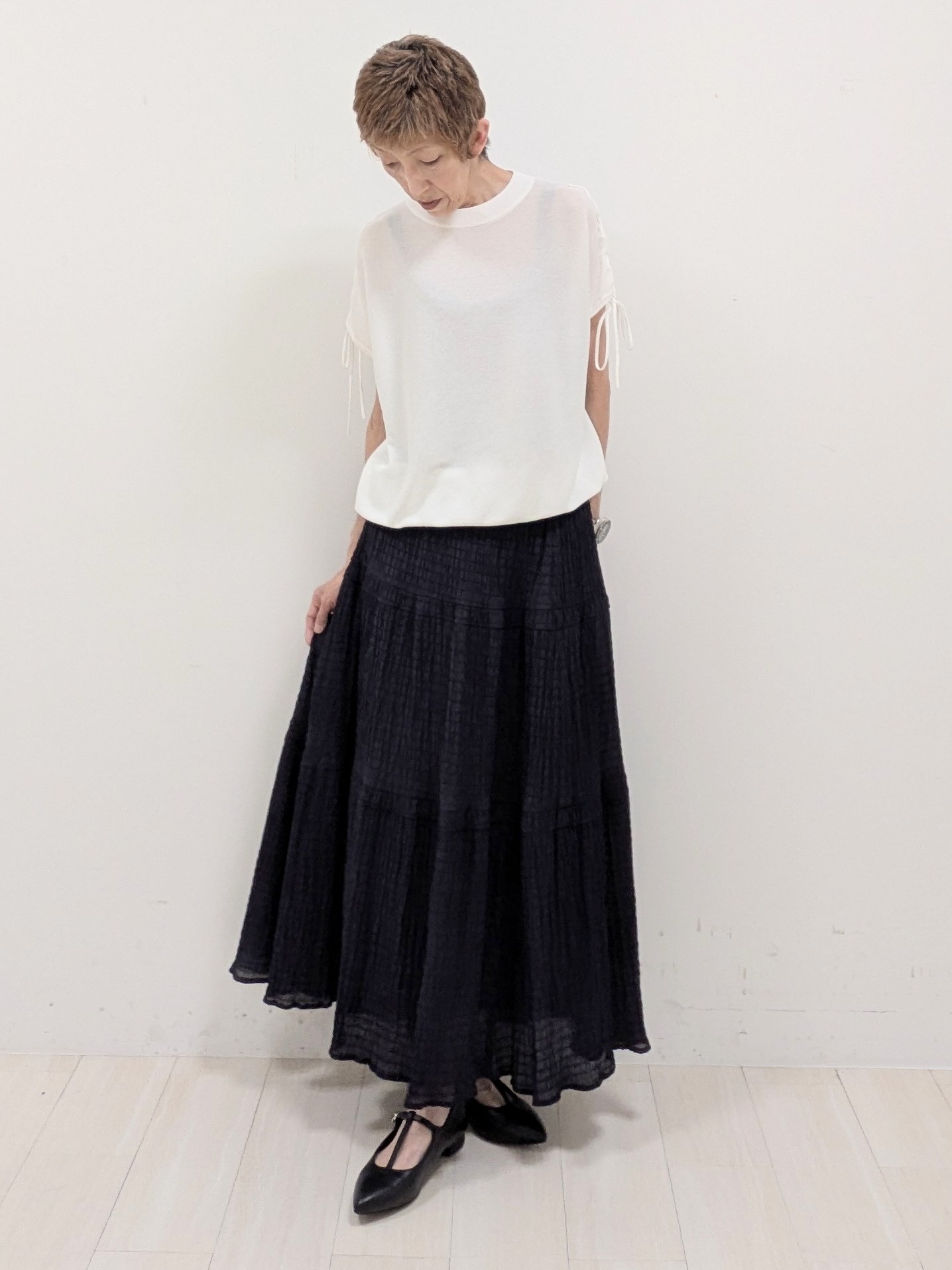 sachiさんの「Reflect｜【SS-4Lサイズ／接触冷感／シワになりにくい】リラクシーテーラードジャケット」を使ったコーディネート
