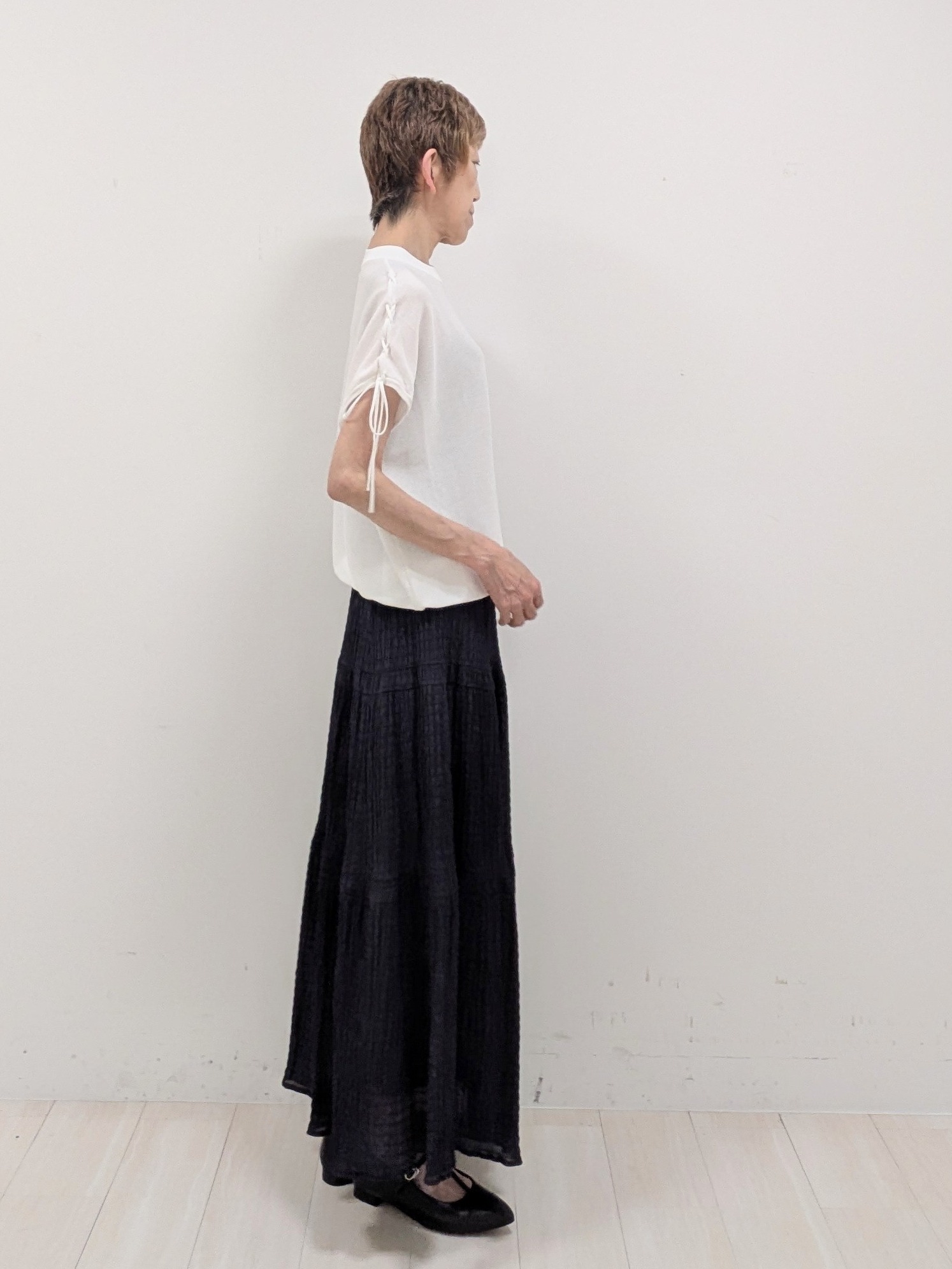 sachiさんの「Reflect｜【SS-4Lサイズ／接触冷感／シワになりにくい】リラクシーテーラードジャケット」を使ったコーディネート