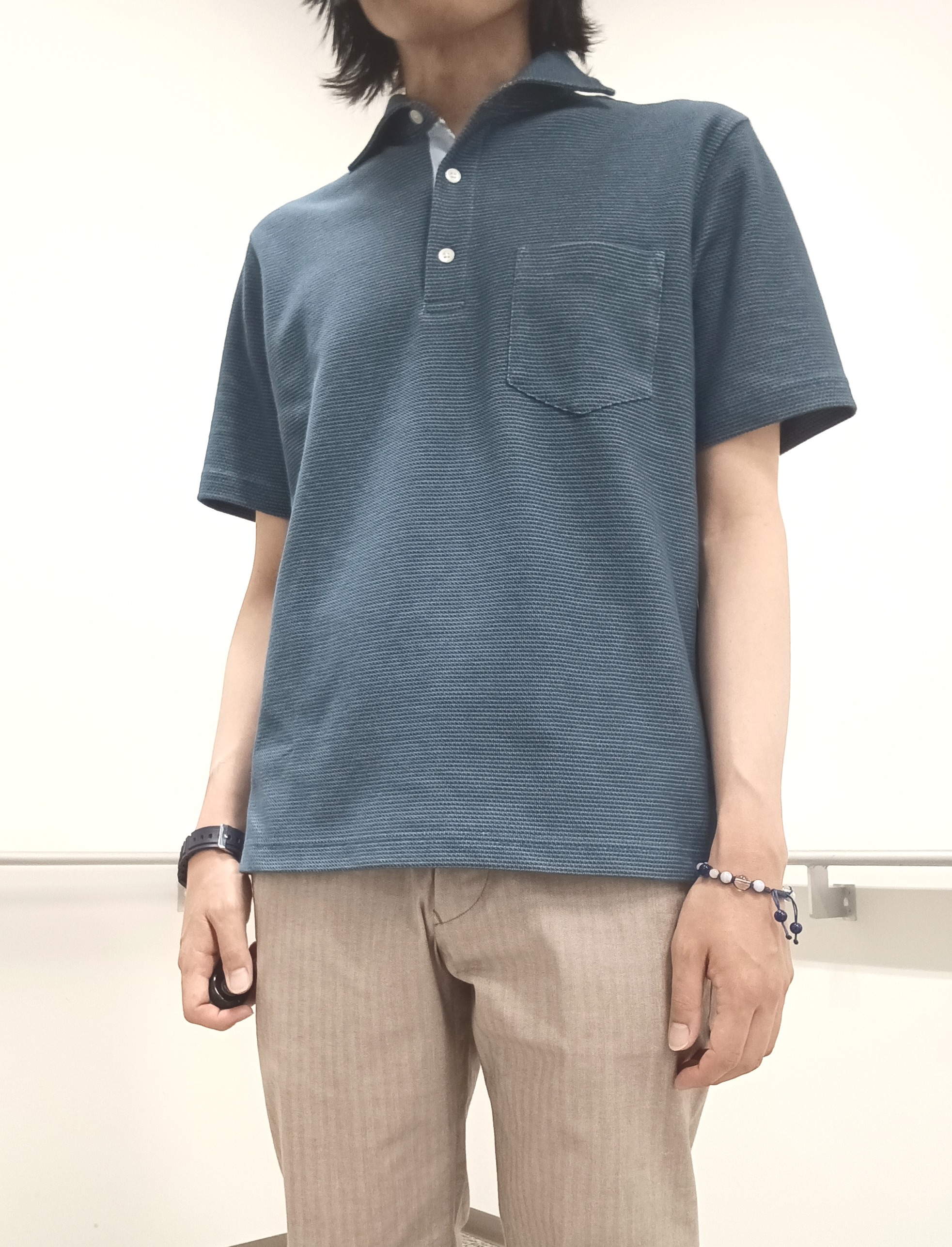 moritaさんの「TAKEO KIKUCHI｜【抗菌防臭】ステイフレッシュ ポロシャツ」を使ったコーディネート