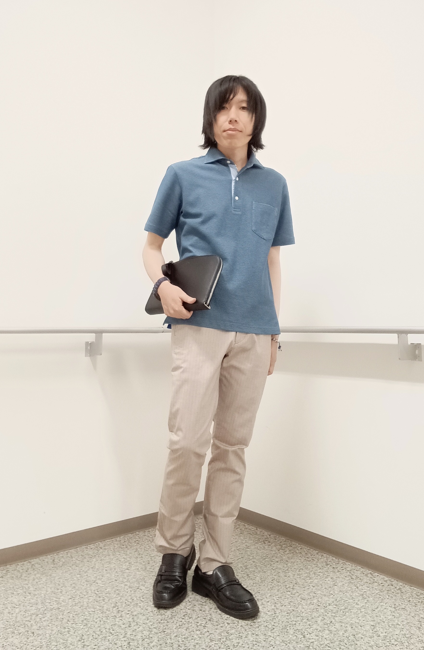 moritaさんの「TAKEO KIKUCHI｜【抗菌防臭】ステイフレッシュ ポロシャツ」を使ったコーディネート