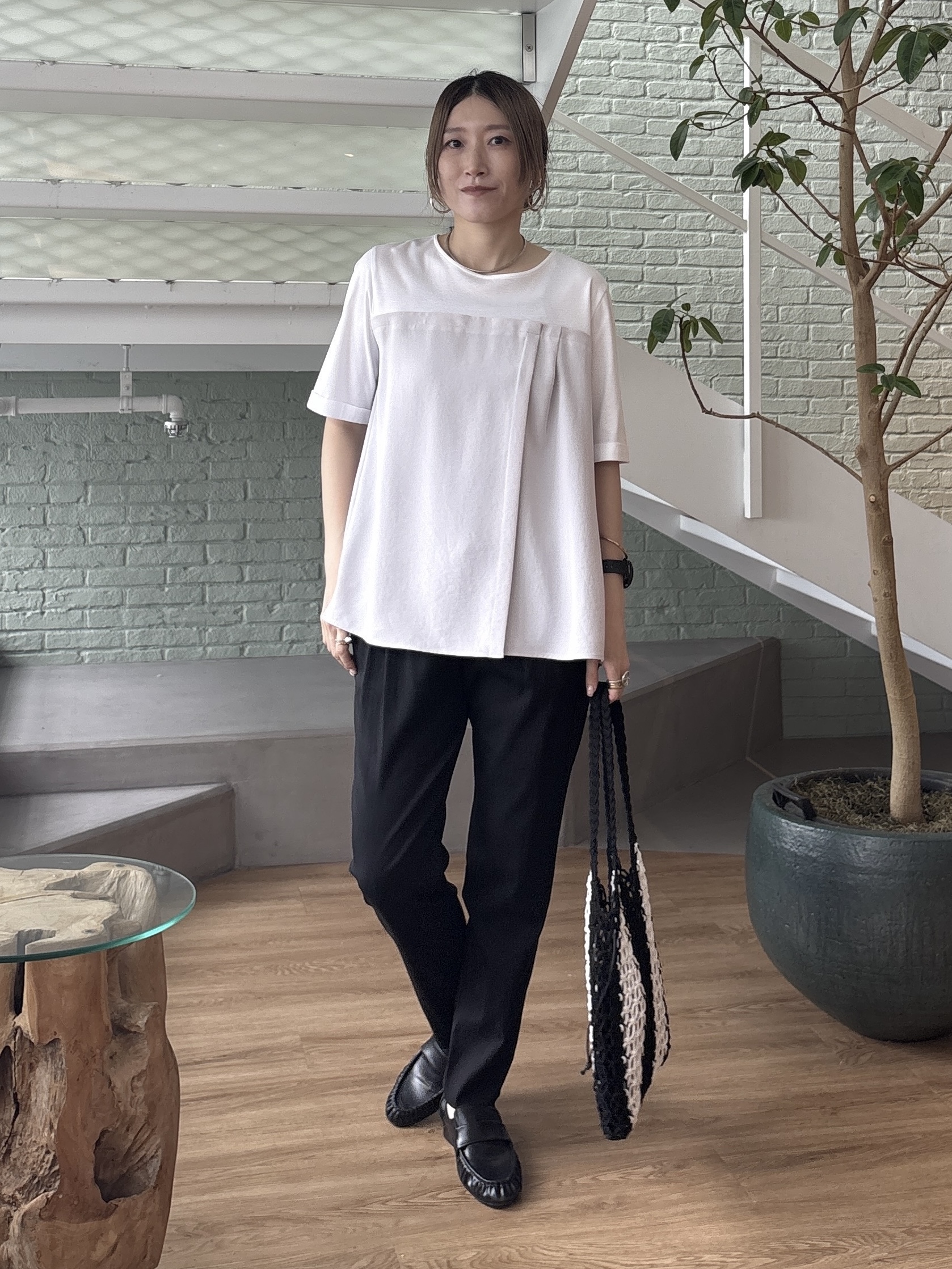 kotakiさんの「INDIVI｜【着る日傘／SETUP可能】ビスチェレイヤード風トップス」を使ったコーディネート