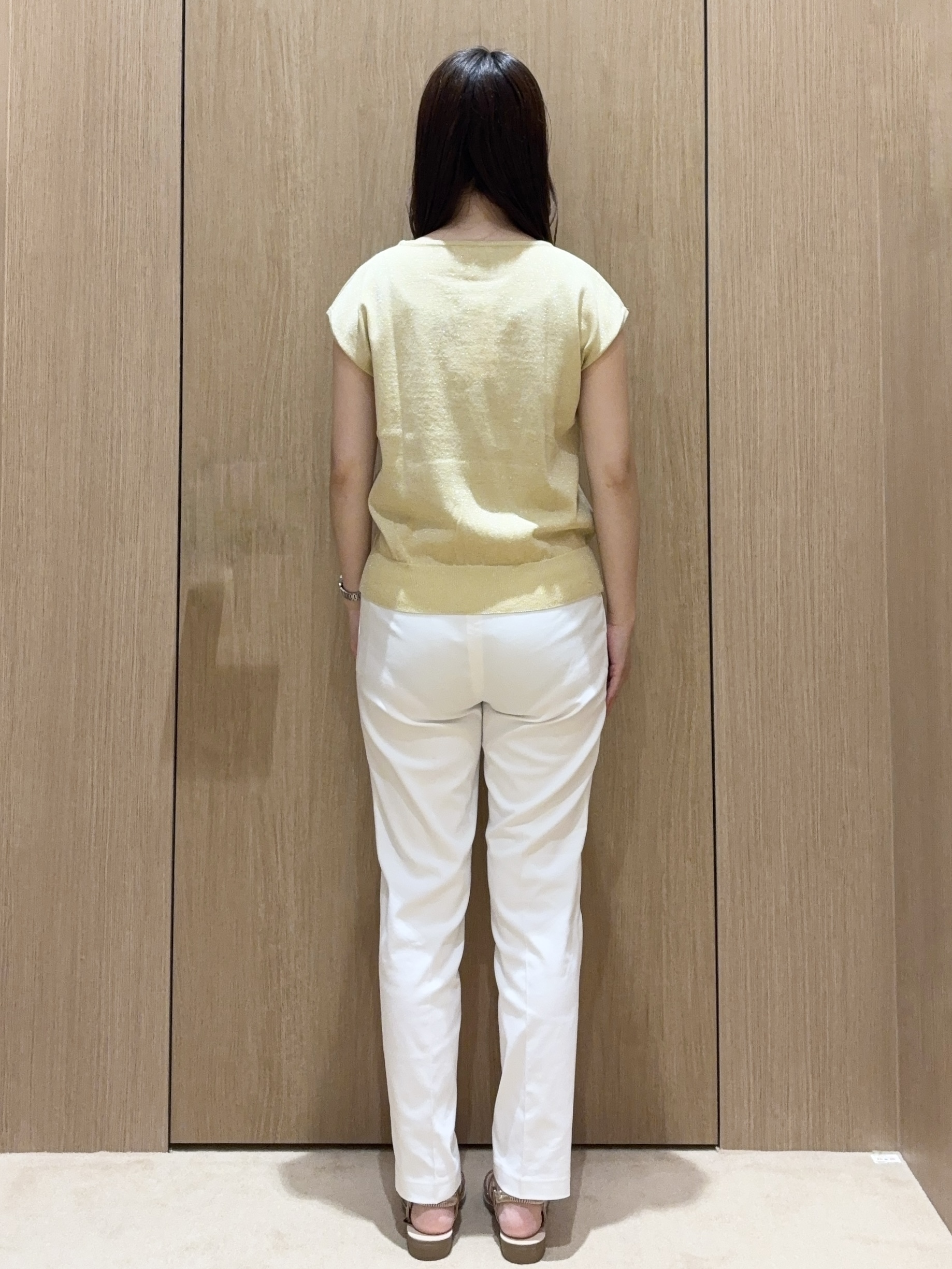 EMIRIさんの「OPAQUE.CLIP｜【接触冷感／防シワ】ひんやり7分袖テーラードジャケット《洗濯機OK》」を使ったコーディネート