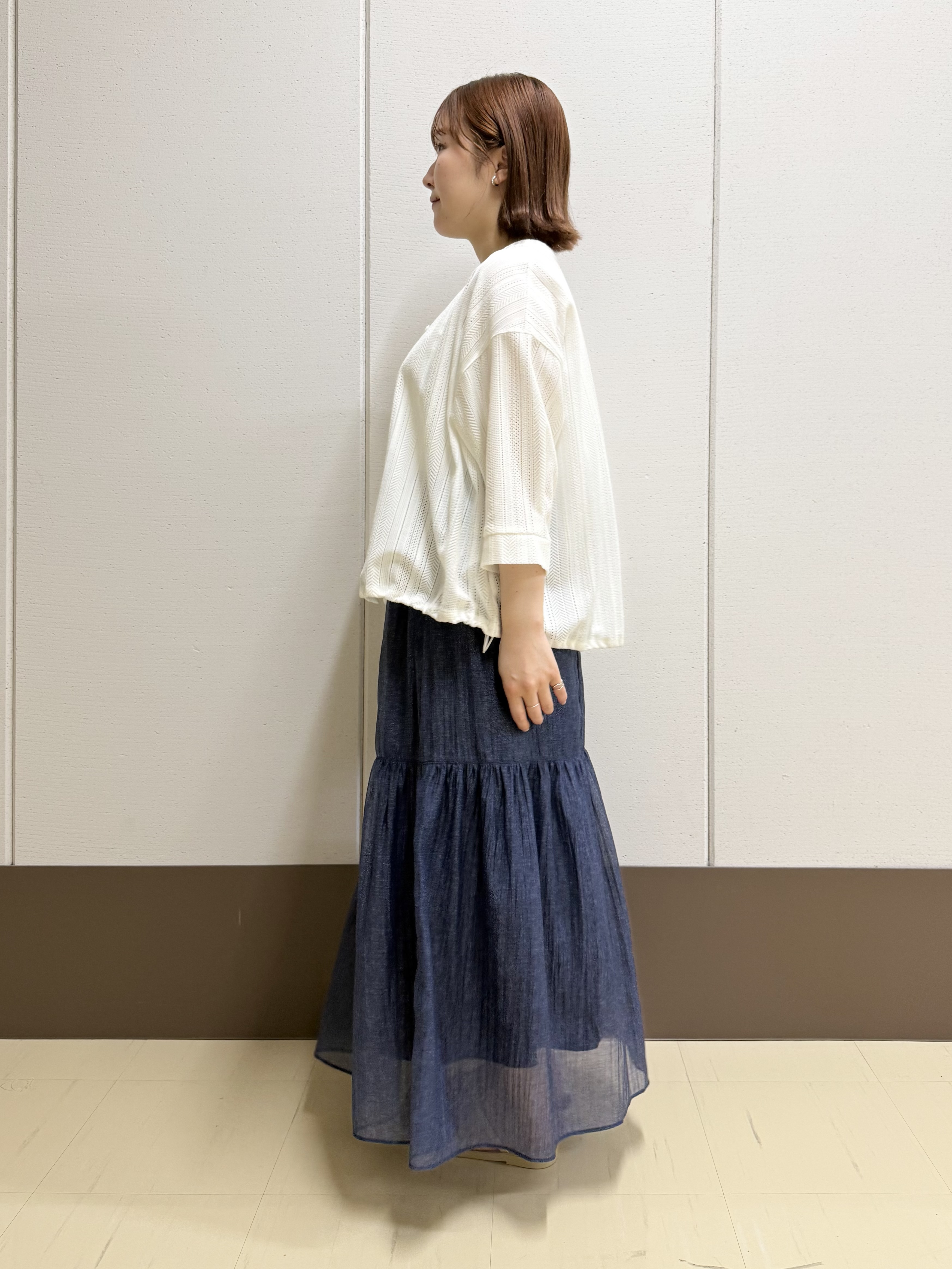 Rikoさんの「INDIVI｜【さらっと素材／洗える】キカレースブラウス」を使ったコーディネート