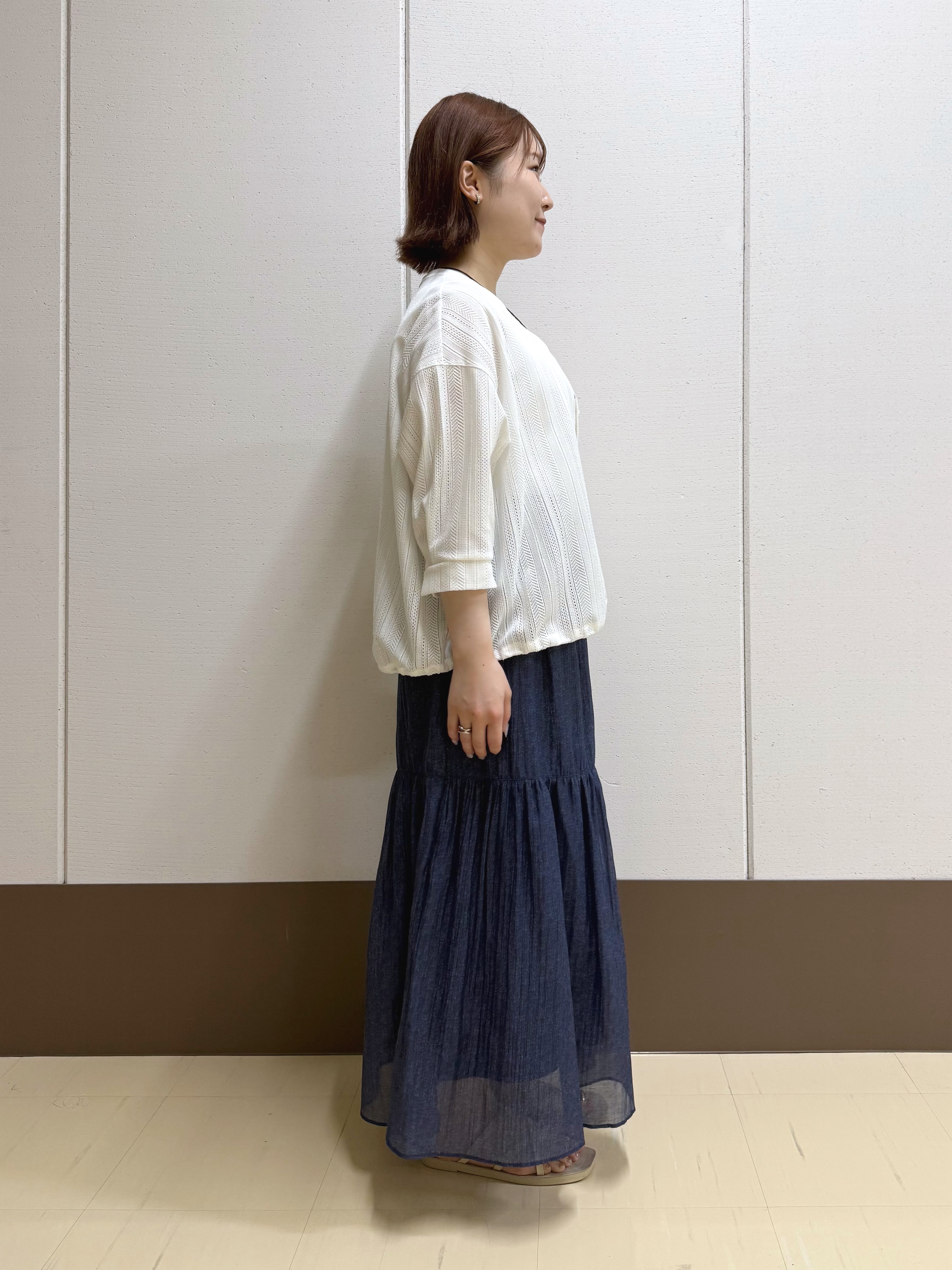 Rikoさんの「INDIVI｜【さらっと素材／洗える】キカレースブラウス」を使ったコーディネート
